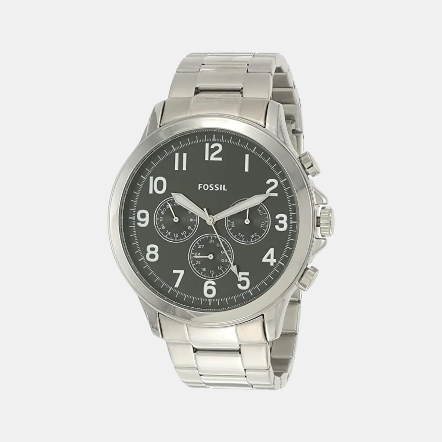 Yorke Men Quartz Black Dial Chronograph Stainless Steel Watch BQ2541