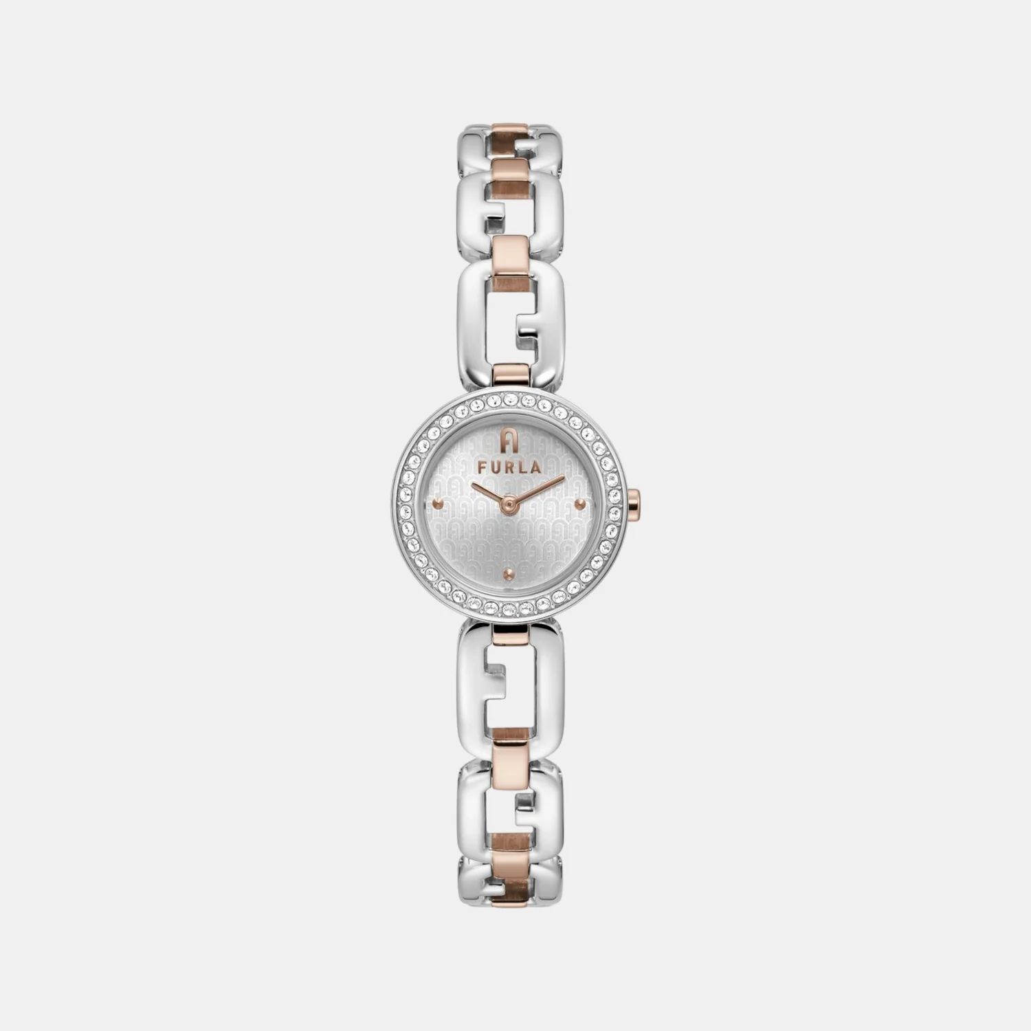 Furla Arco Chain Women Quartz Silver Dial Analog Stainless Steel Watch WW00015006L5 - Image 2