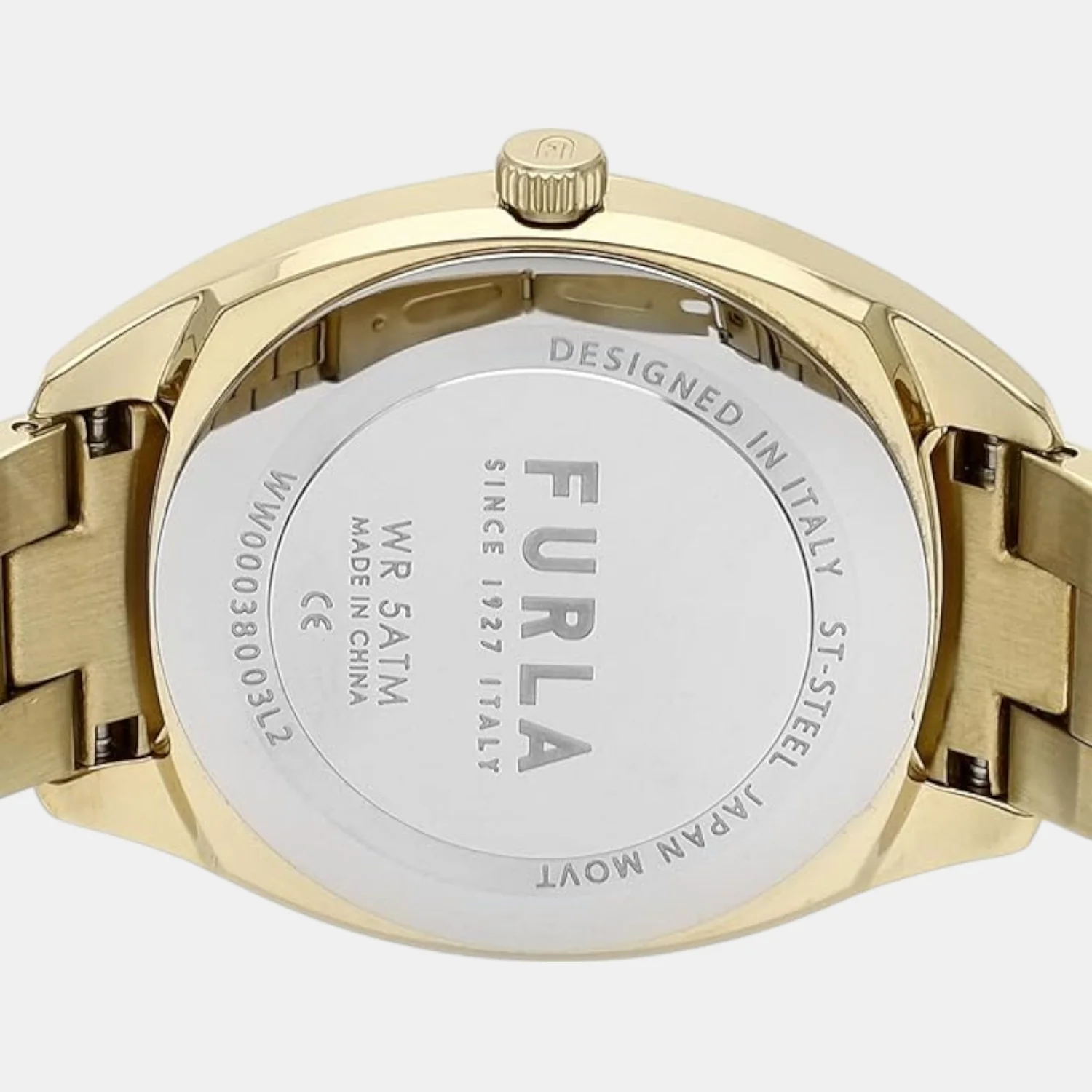 Furla Athleisure Women Quartz Champagne Dial Analog Stainless Steel Watch WW00038003L2 - Image 5