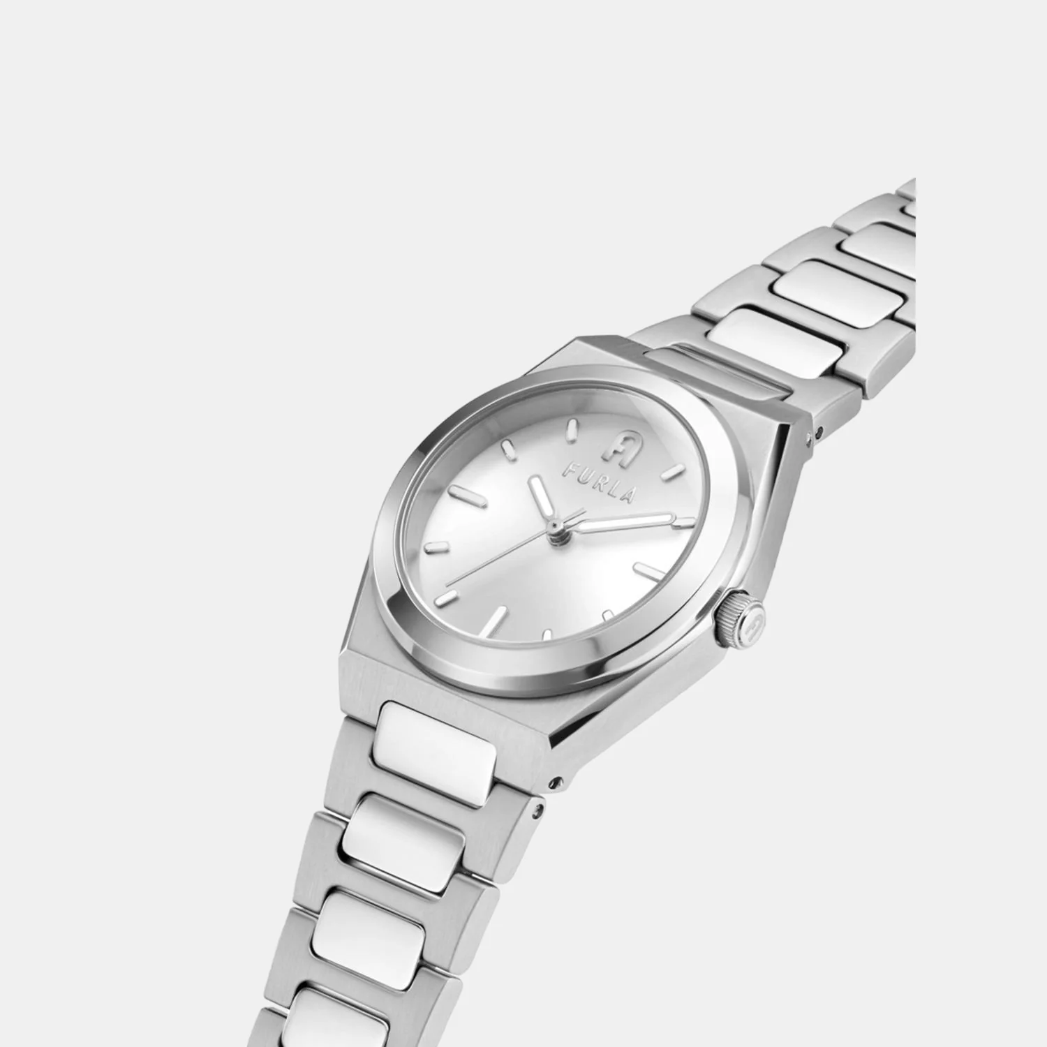 Furla Athleisure Women Quartz Silver Dial Analog Stainless Steel Watch WW00020010L1 - Image 3