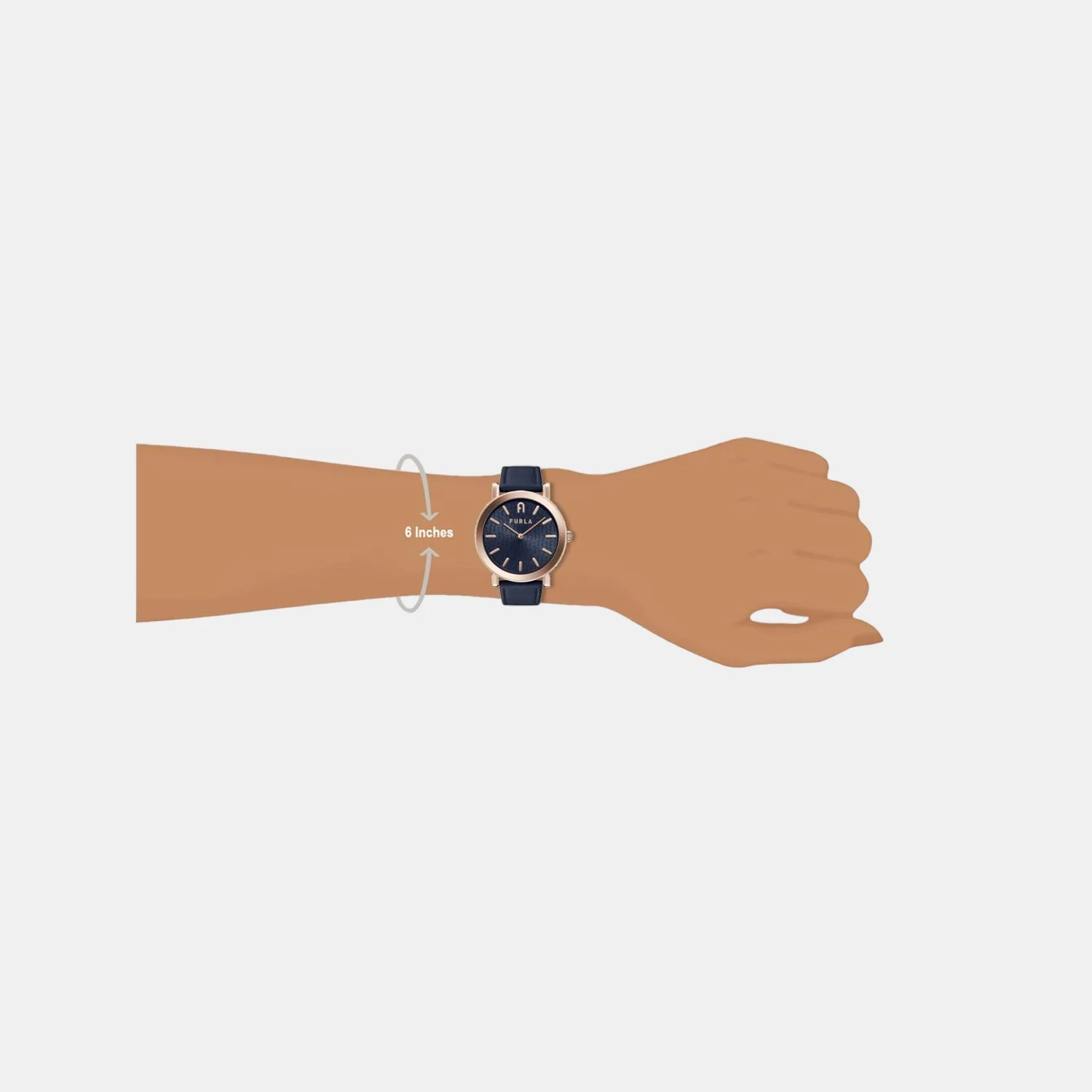 Furla Heritage Women Quartz Blue Dial Analog Leather Watch WW00003004L3 - Image 4