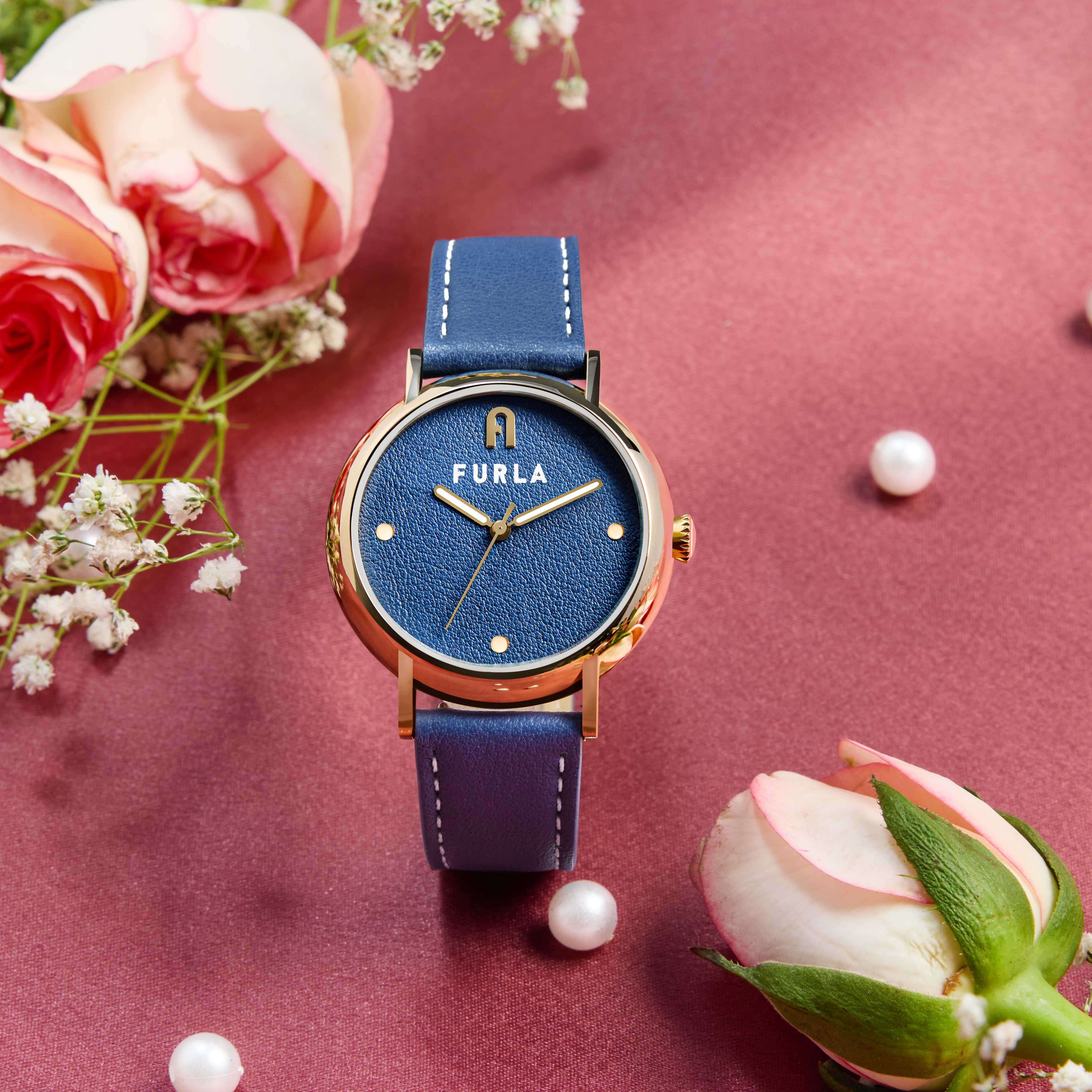 Furla Heritage Women Quartz Blue Dial Analog Leather Watch WW00023012L2 - Image 7