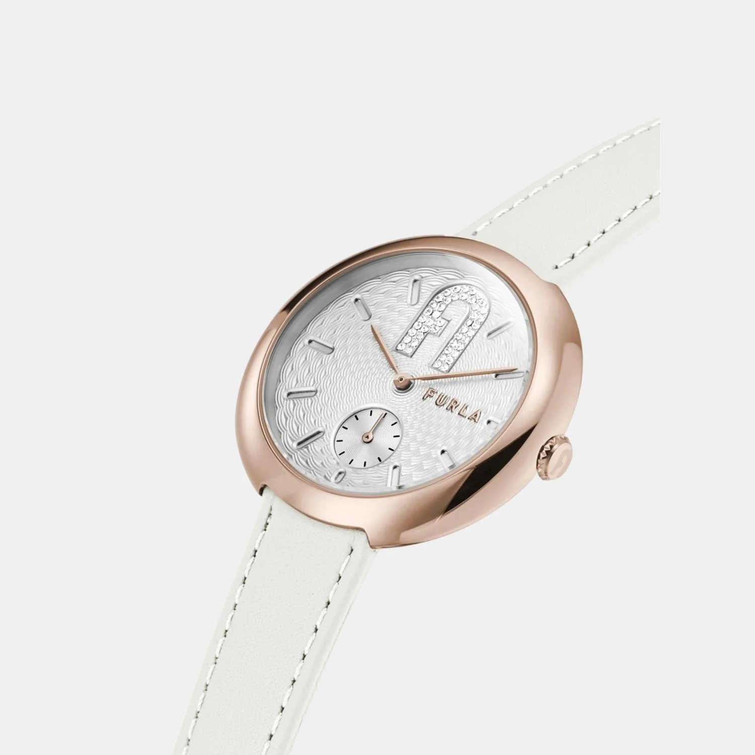 Furla Heritage Women Quartz Silver Dial Analog Leather Watch WW00013004L3 - Image 3