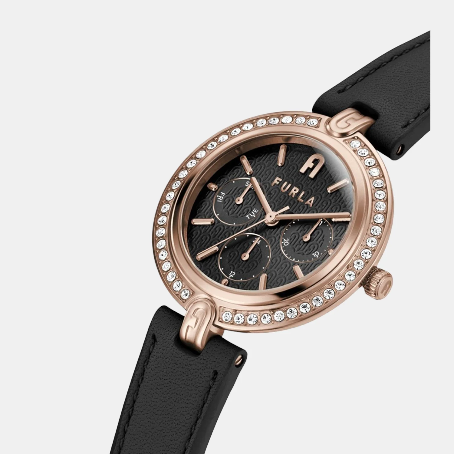 Women Quartz Black Dial Chronograph Leather Watch WW00030002L3 - Image 4