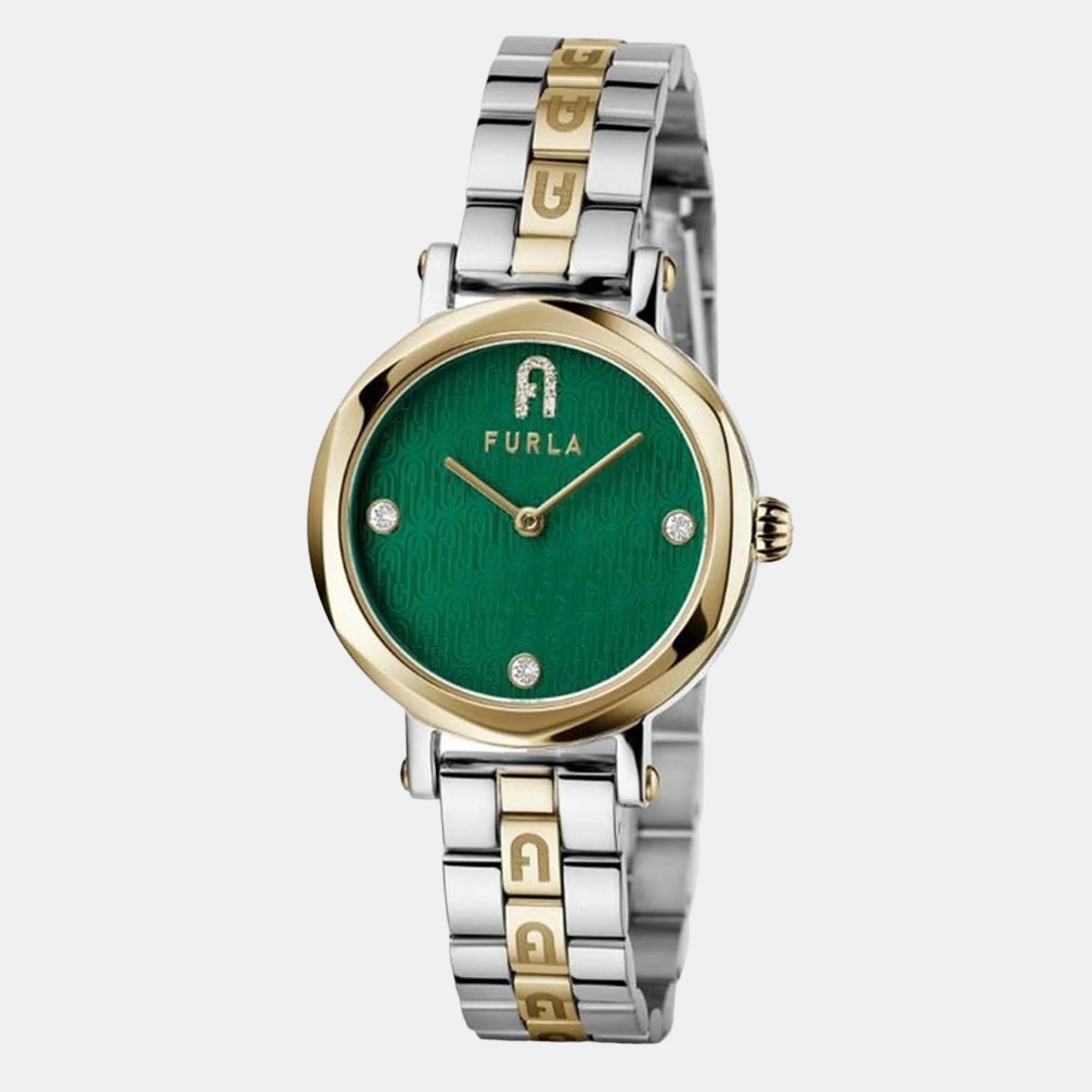 Women Quartz Green Dial Analog Stainless Steel Watch WW00033001L4