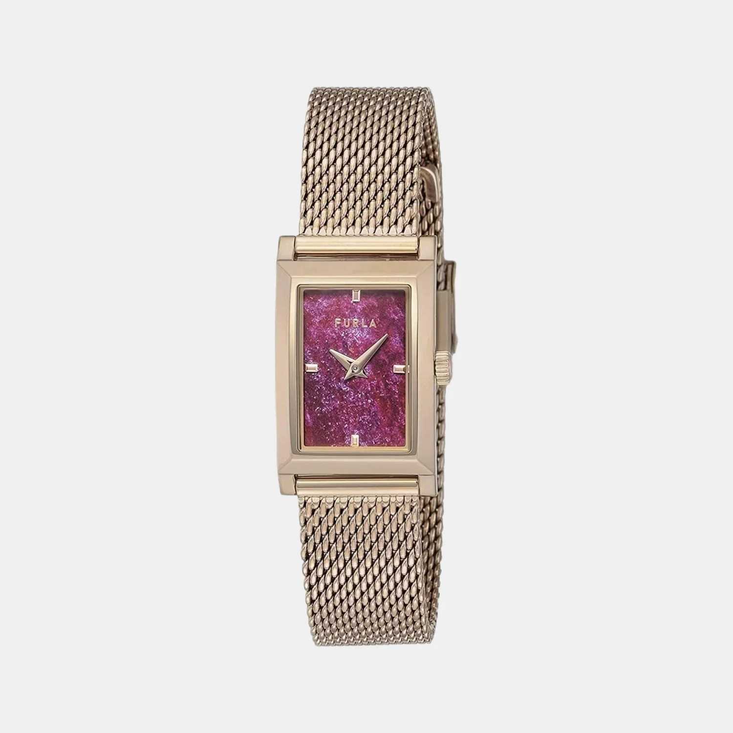Women Quartz Purple Dial Analog Stainless Steel Watch WW00034001L3