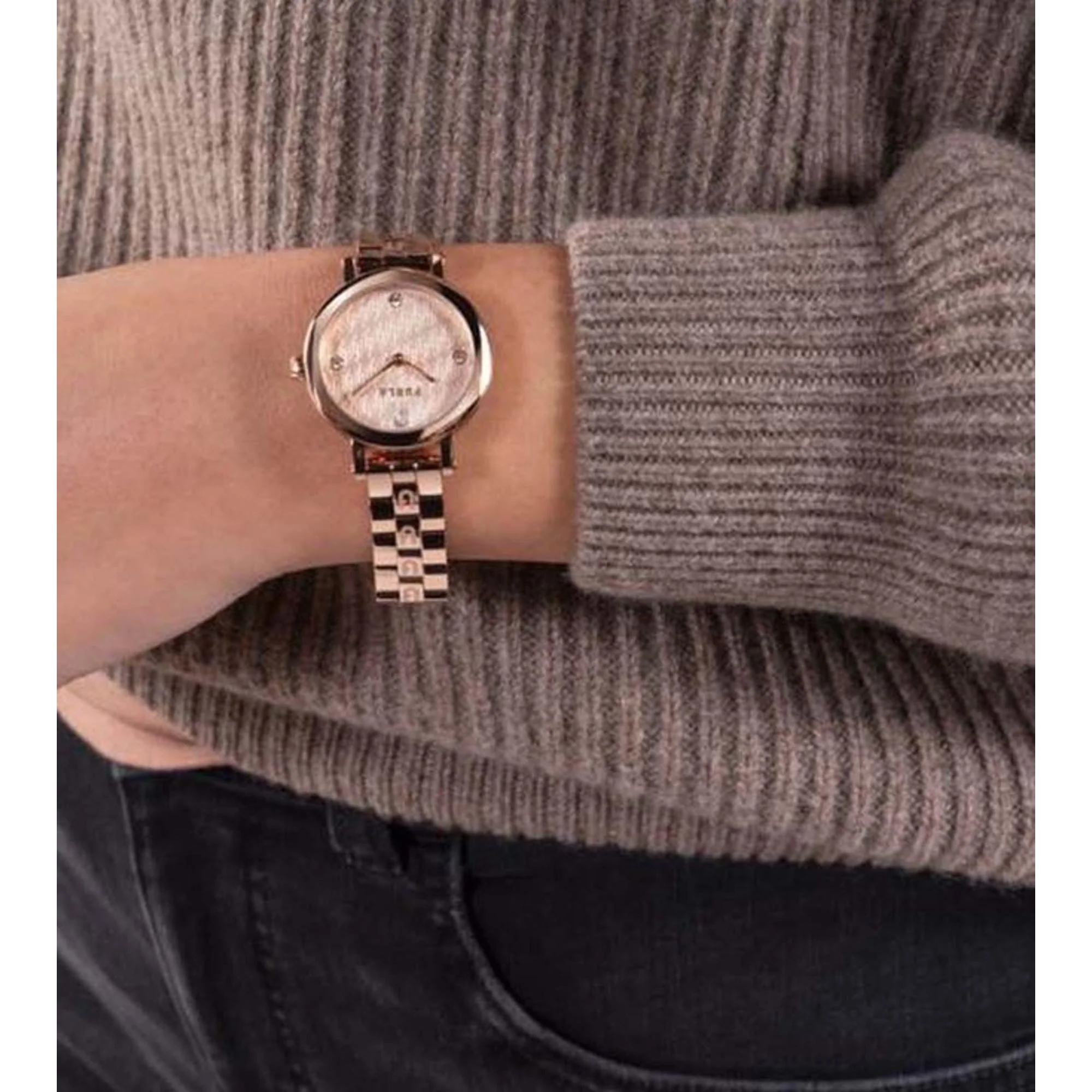 Women Quartz Rose Gold Dial Analog Stainless Steel Watch WW00033002L3 - Image 5
