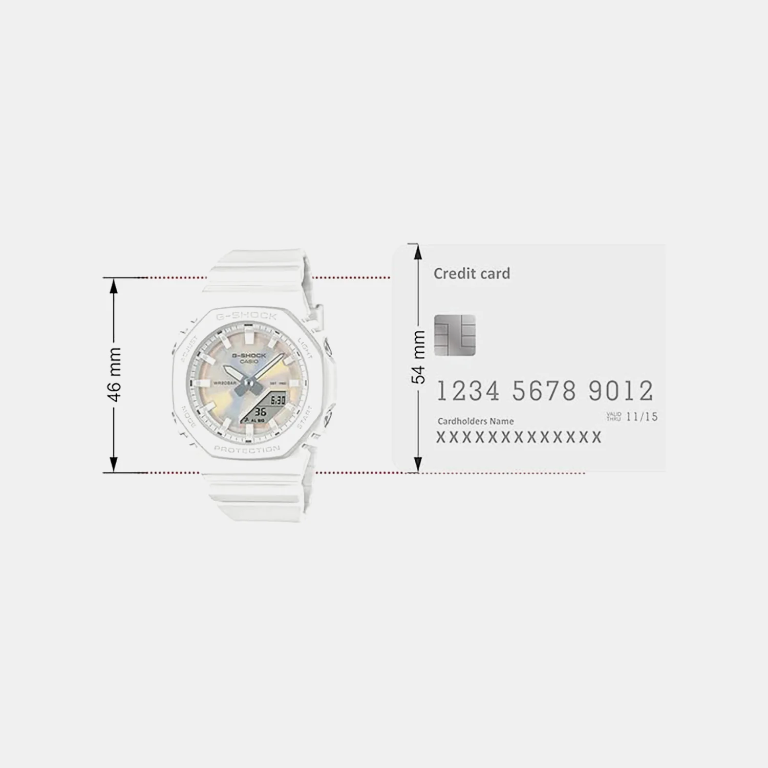 G-Shock Women Quartz Multi Dial Analog-Digital Resin Watch G1740 - Image 6