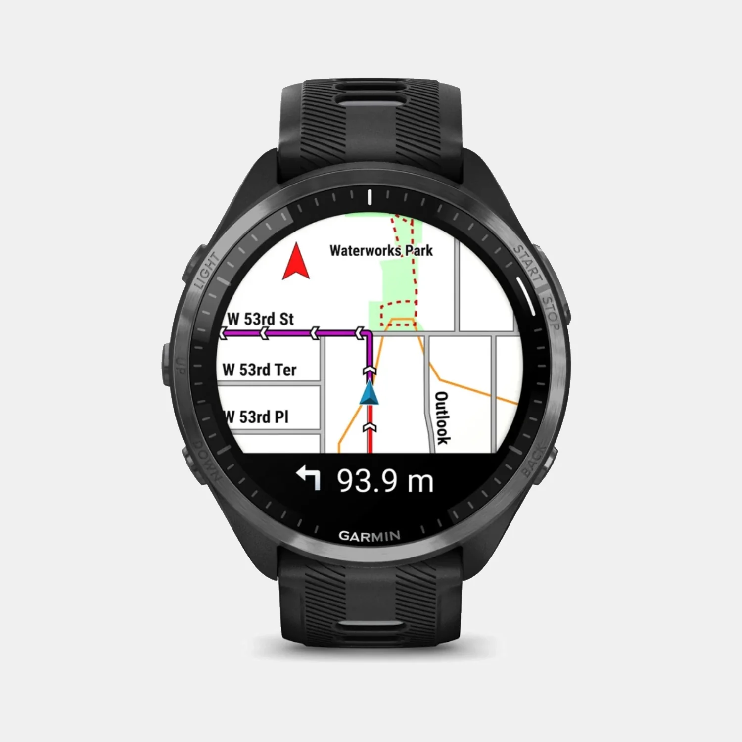 Forerunner 965 Men Automatic Carbon Grey Digital Silicone Watch  010-02809-10 - Image 7