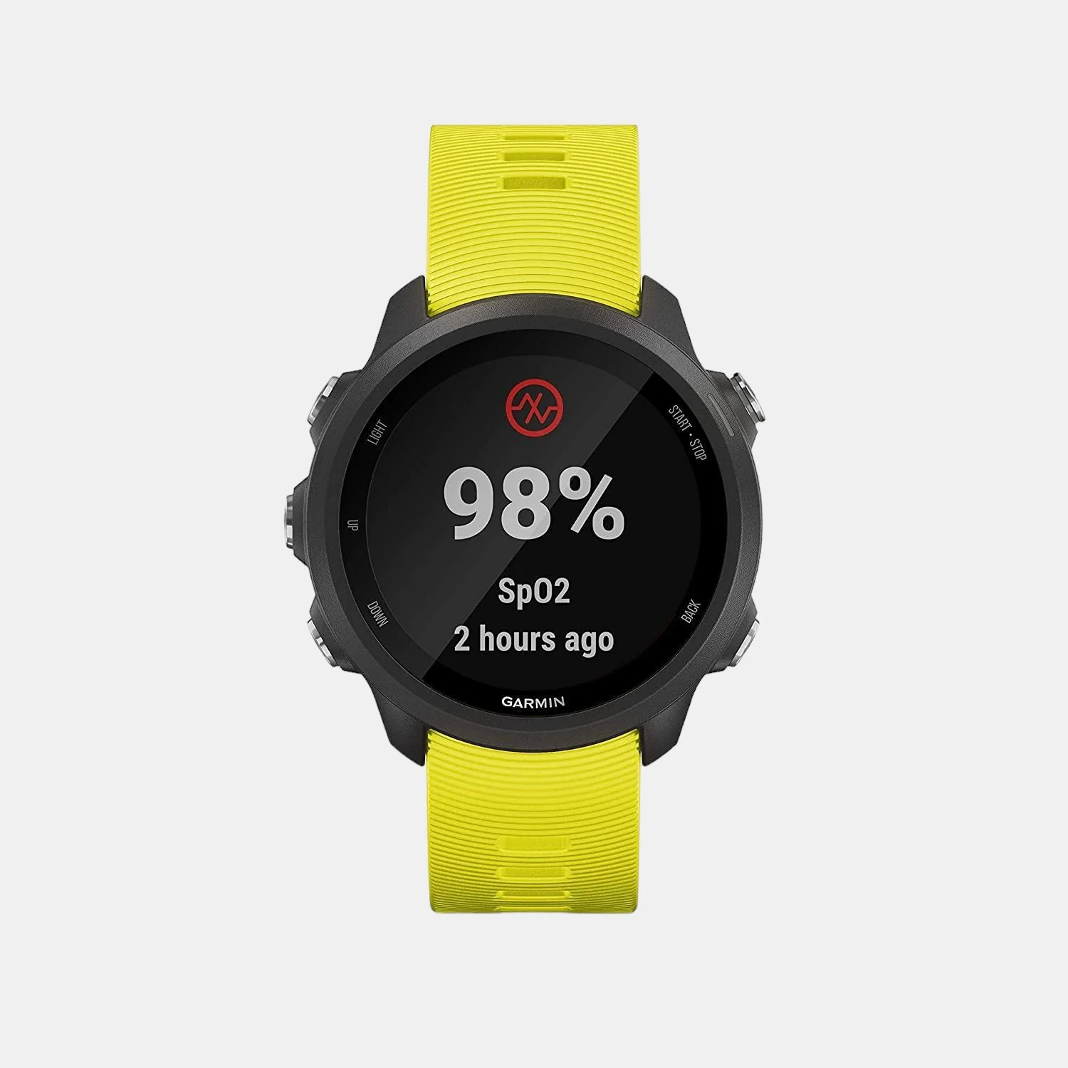 Women Processor Black Dial Digital Silicone Watch FORERUNNER 245 YELLOW 010-02120-4A - Image 2