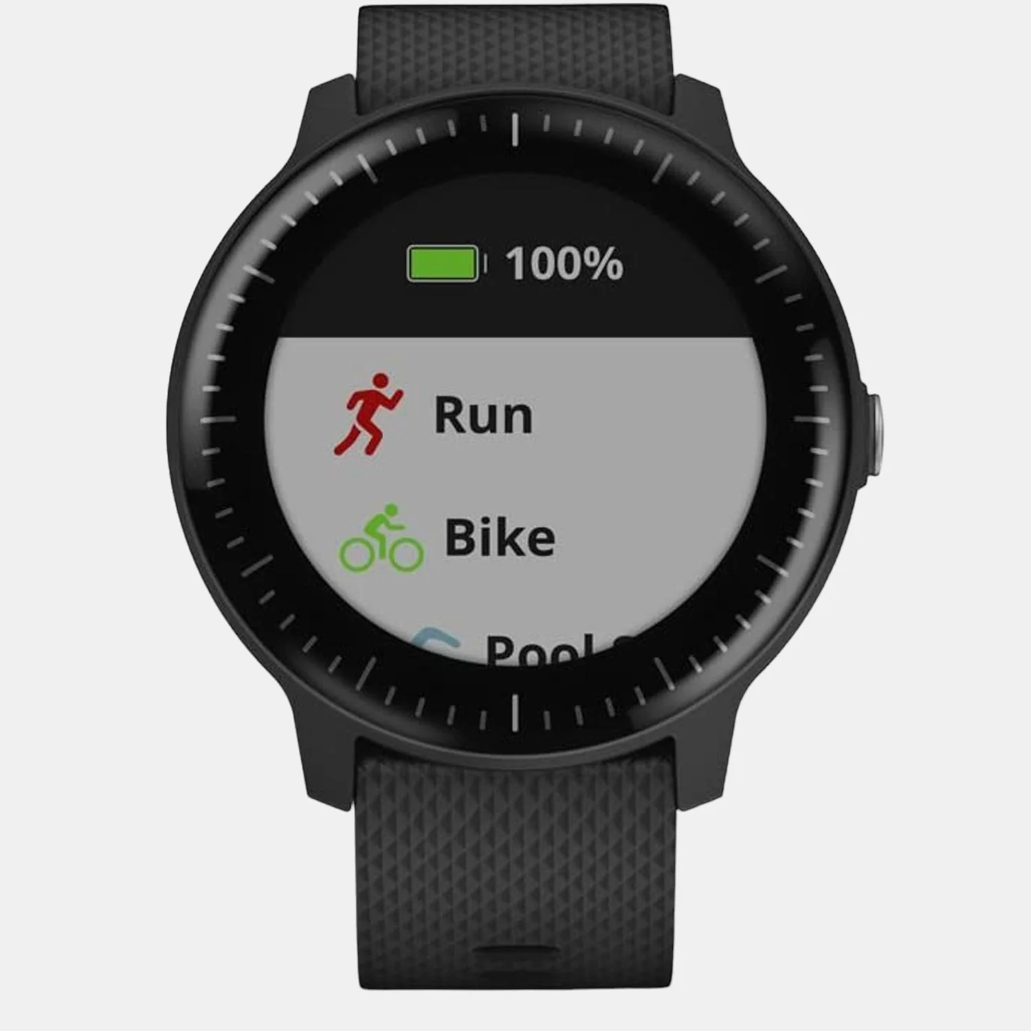 Women Processor Black Dial LCD Silicone Watch VIVOACTIVE 3 MUSIC 010-01985-25 - Image 2