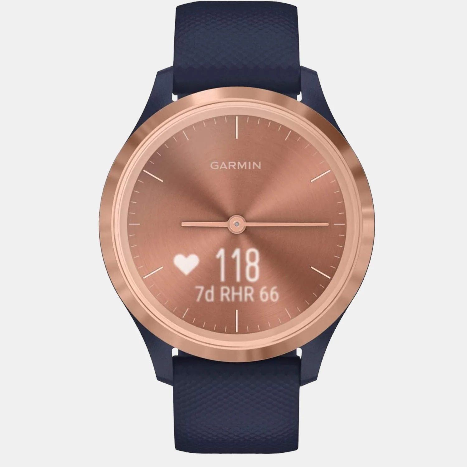 Women Processor Rose Gold Dial Amoled Silicone Watch VIVOMOVE 3S ROSEGOLD LIGHT SAND SLCN - Image 2