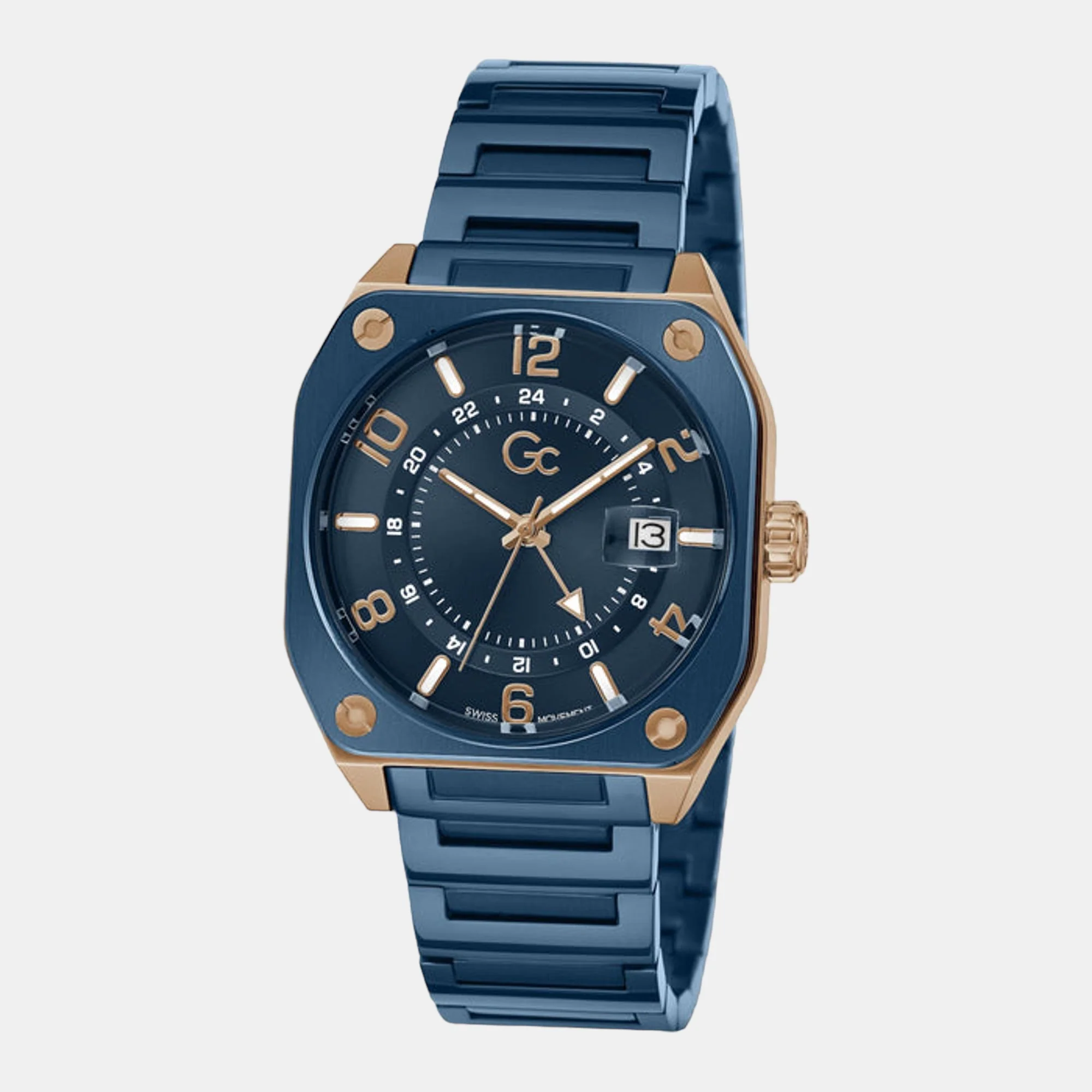 Airborne Men Quartz Blue Dial Analog Stainless Steel Watch Z16008G7MF - Image 5
