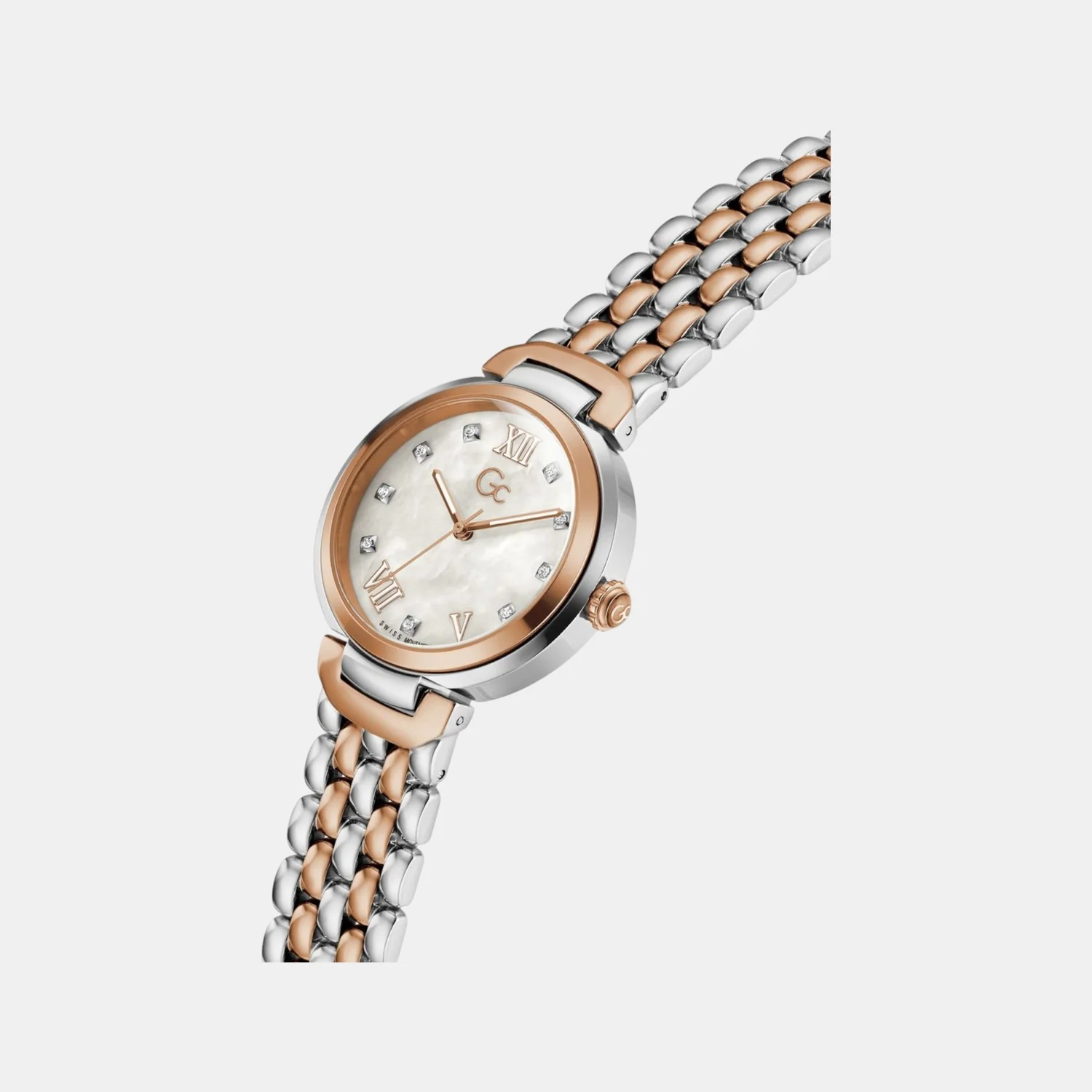 Gc Allure Women Quartz Mother Of Pearl Dial Analog Stainless Steel Watch Z64001L1 - Image 5