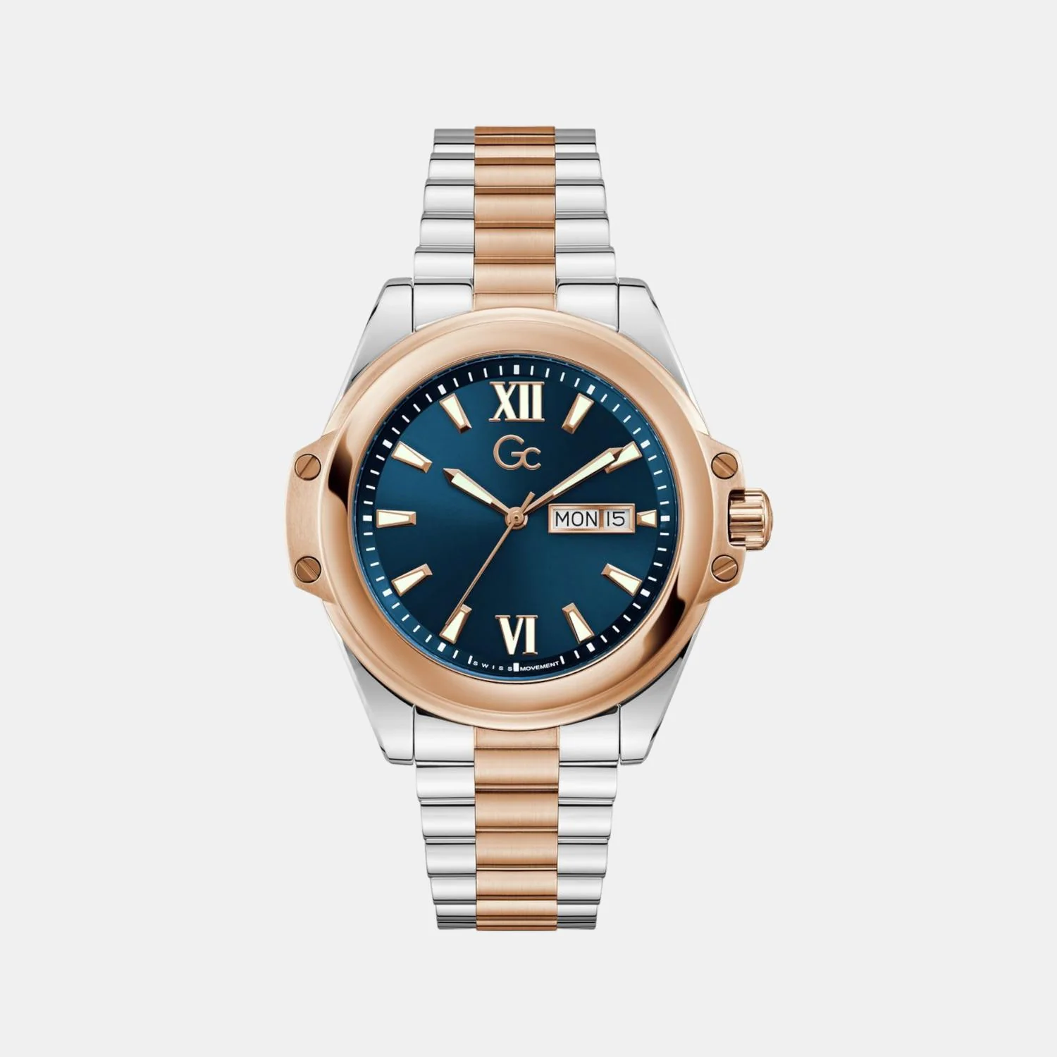 Bolt Men Quartz Blue Dial Analog Stainless Steel Watch Z60001G7 - Image 2