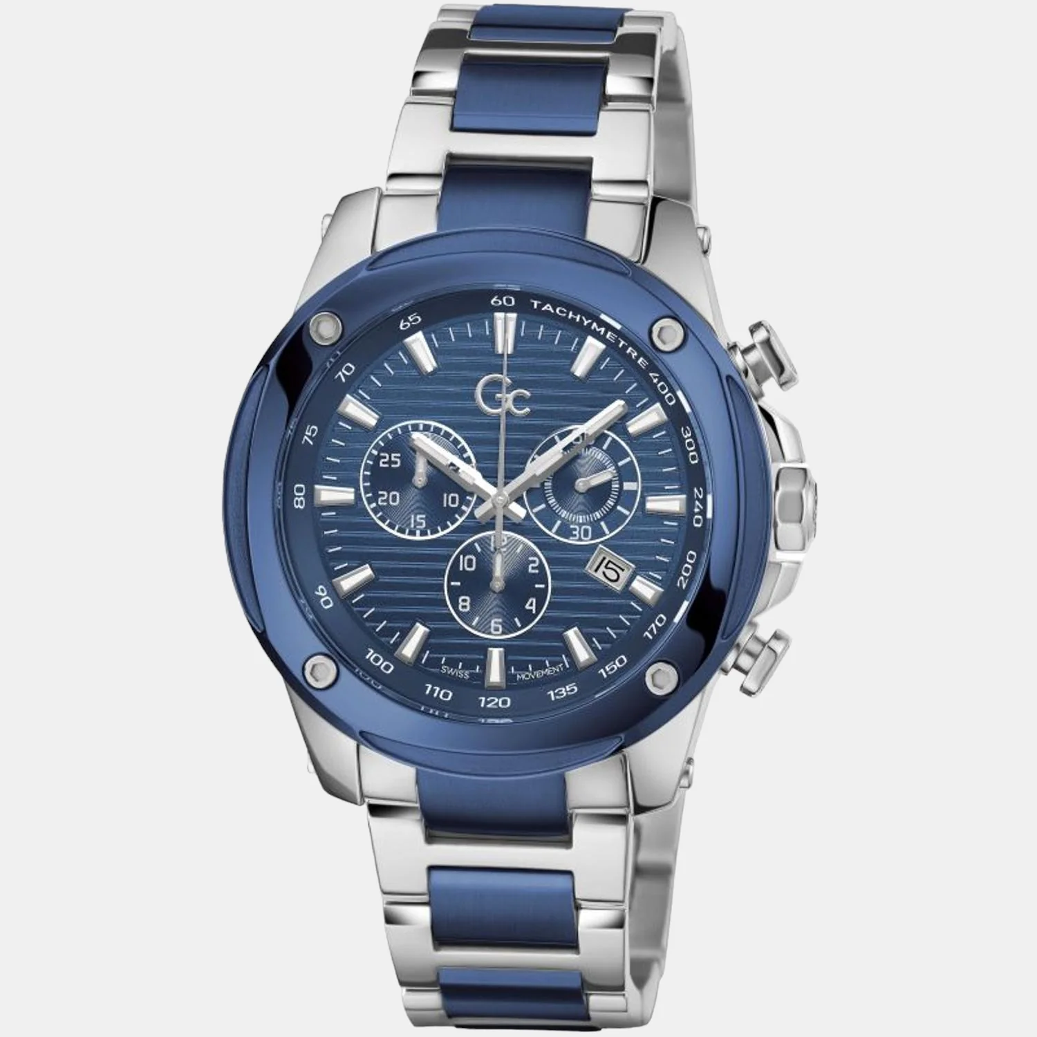 Brave Men Quartz Blue Dial Chronograph Stainless Steel Watch Z13002G7MF - Image 5