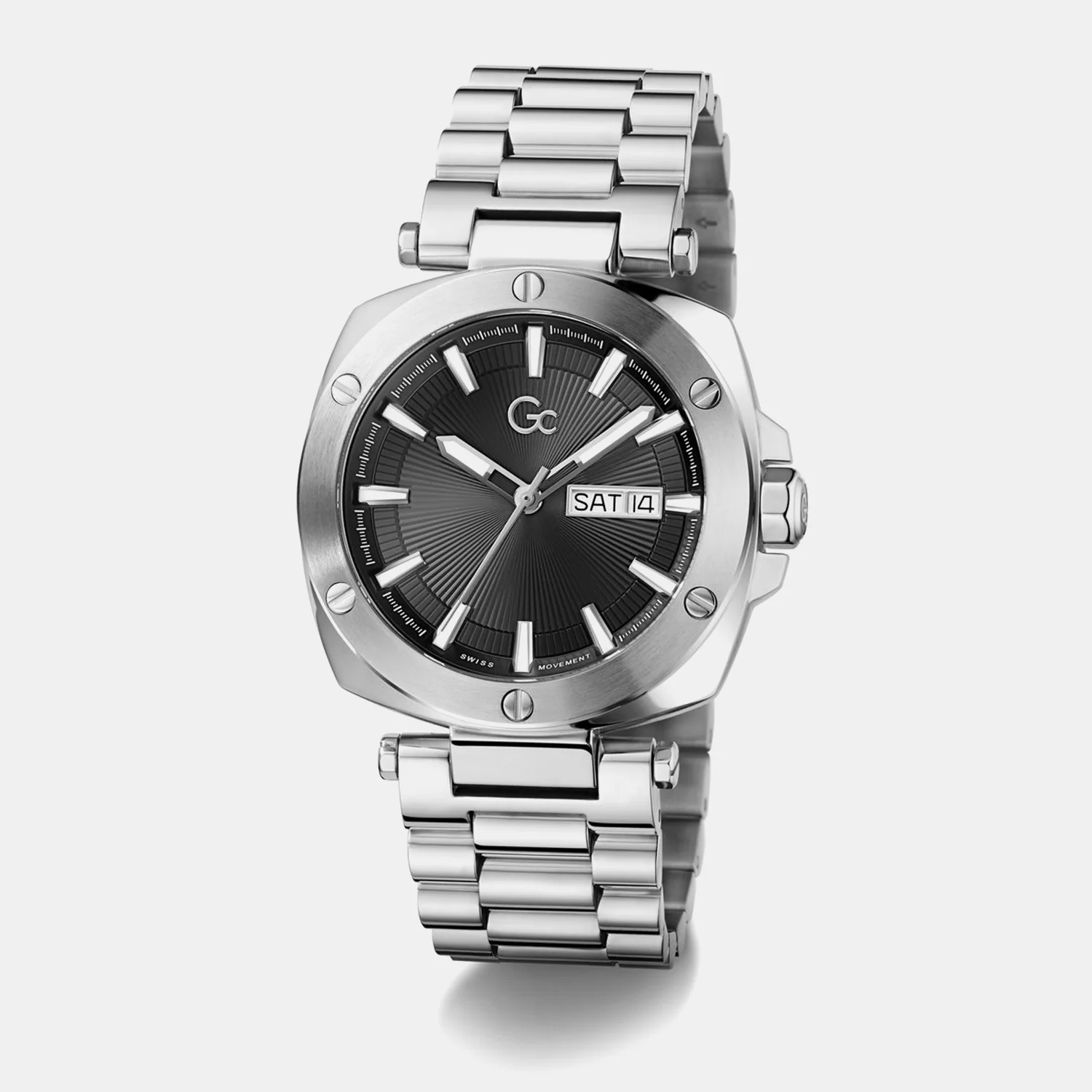Dress Men Quartz Black Dial Analog Stainless Steel Watch Z78001G2 - Image 2