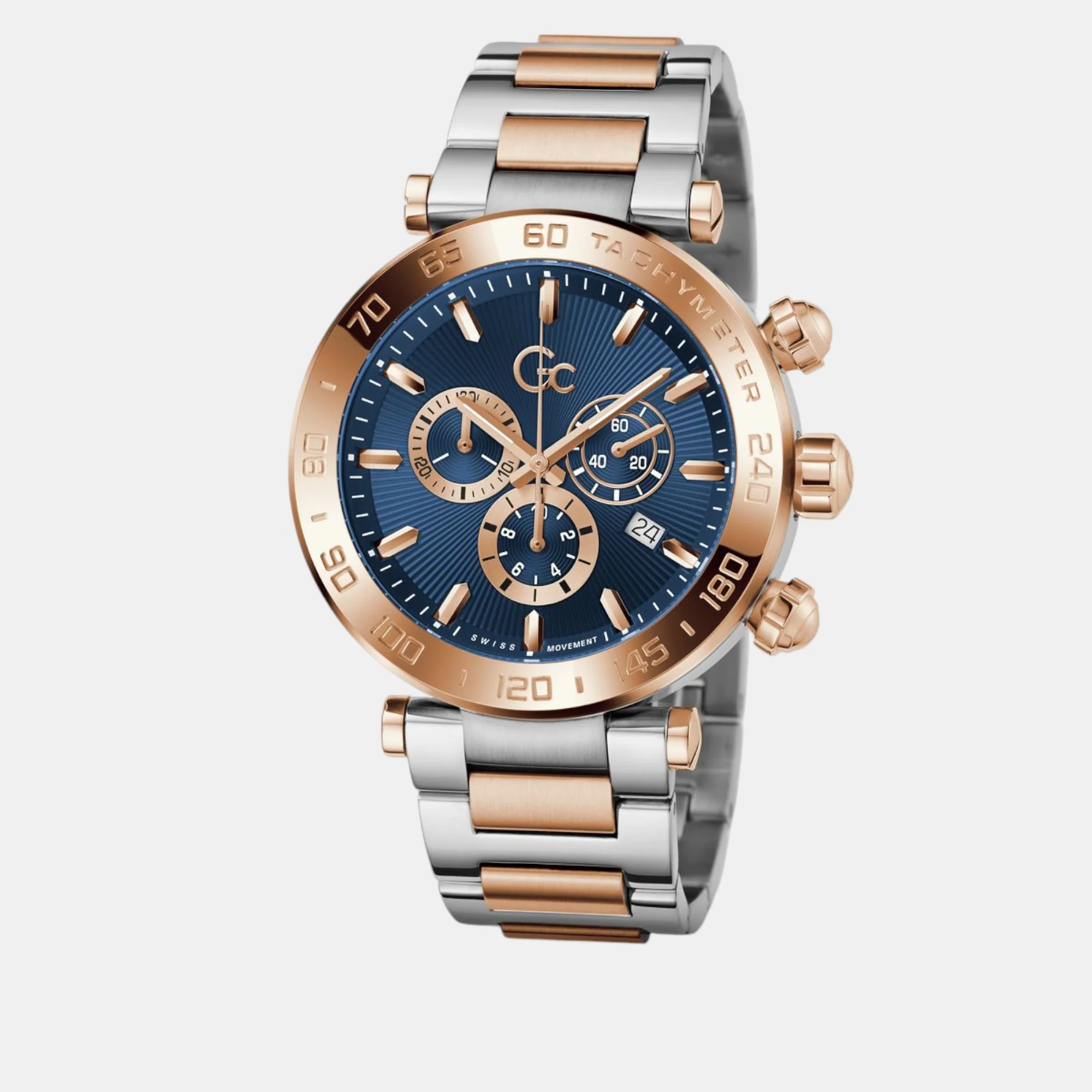 Dress Men Quartz Blue Dial Chronograph Stainless Steel Watch Z50002G7MF - Image 3