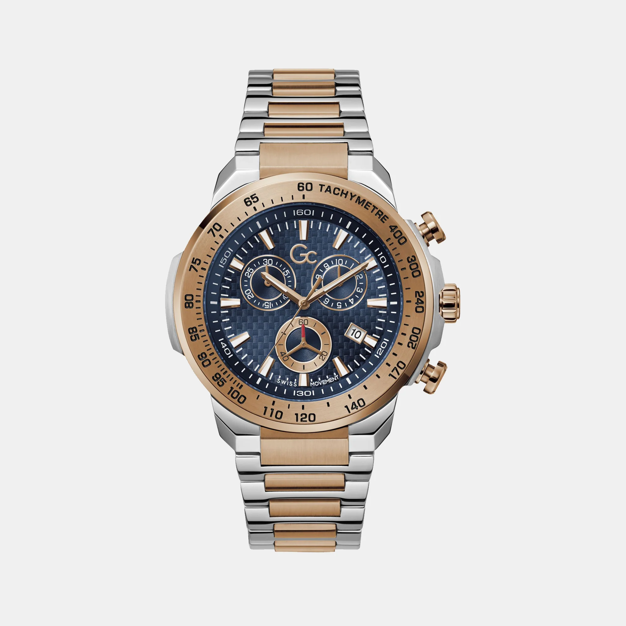 First Class Chrono Men Quartz Blue Dial Chronograph Stainless Steel Watch Z35001G7MF - Image 2