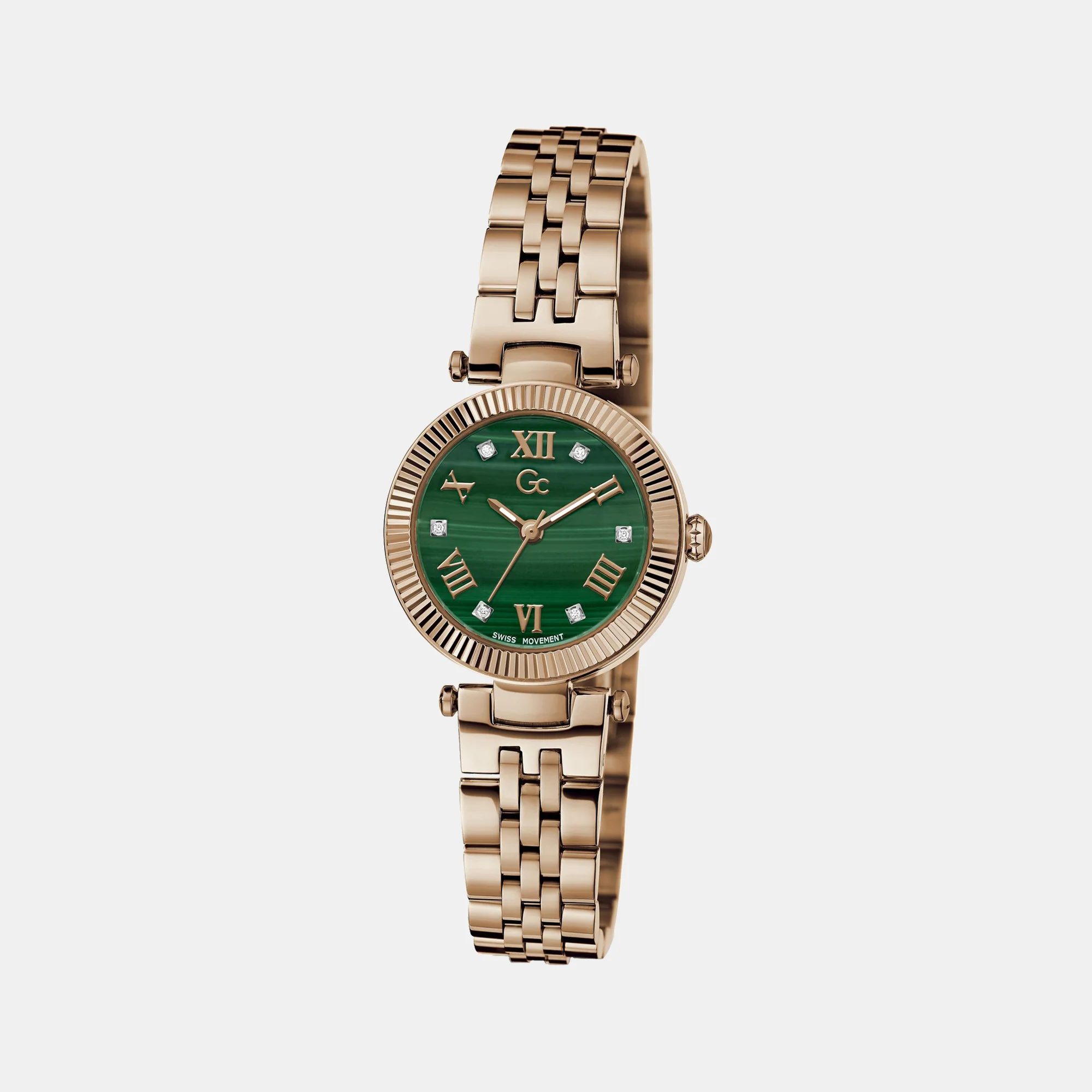Flair Small Women Quartz Green Dial Analog Stainless Steel Watch Z02006L9MF - Image 6