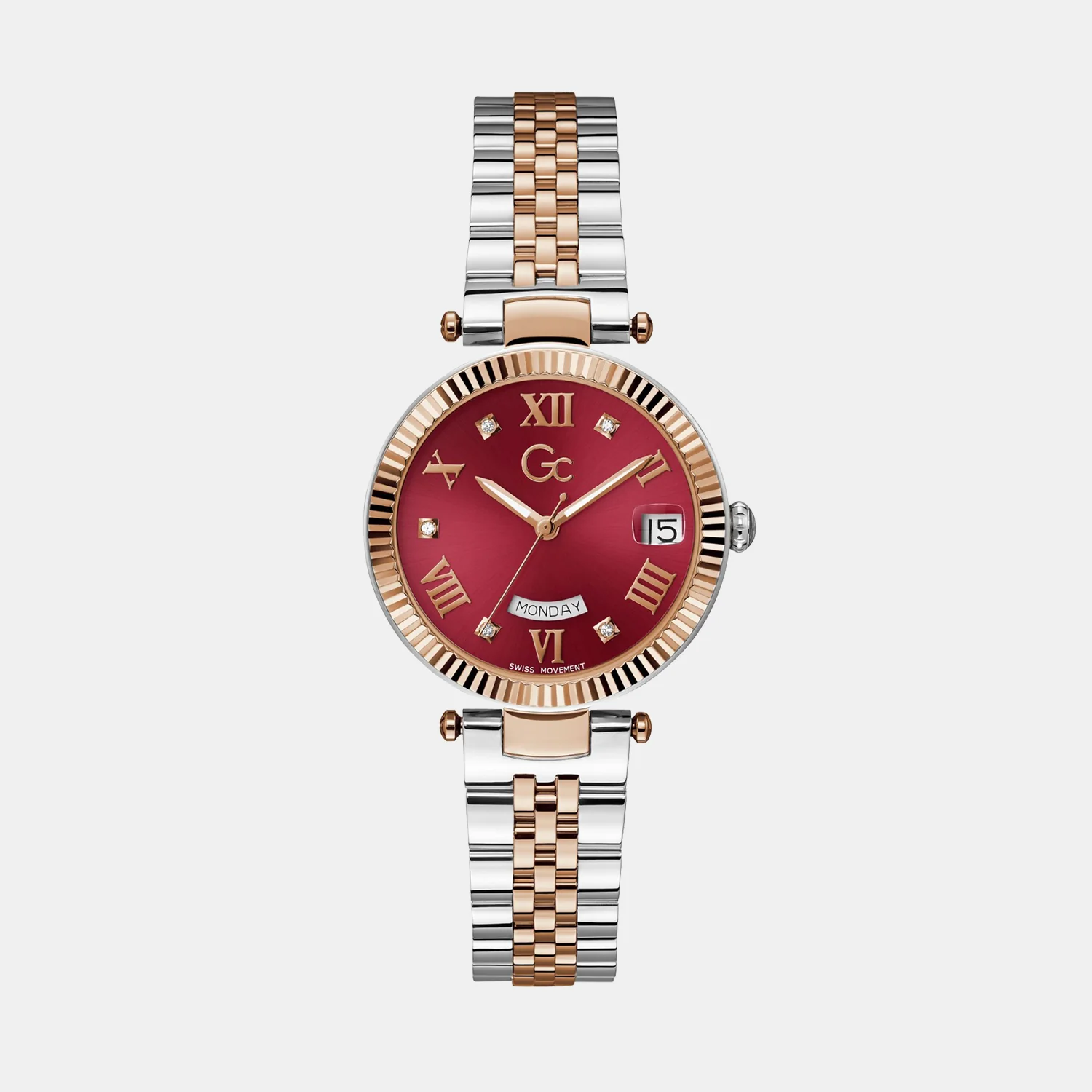 Flair Women Quartz Red Dial Analog Stainless Steel Watch Z01017L3MF - Image 3