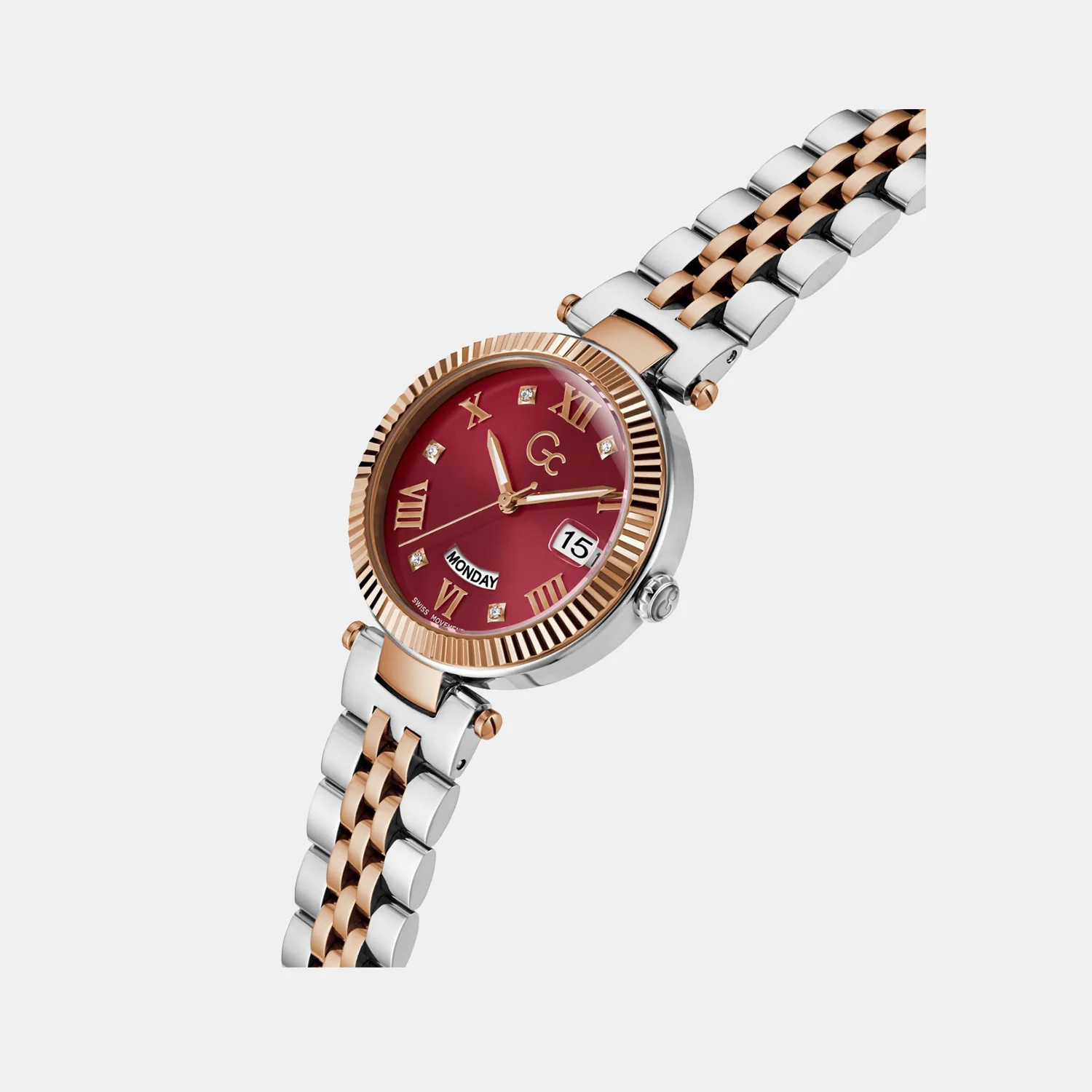Flair Women Quartz Red Dial Analog Stainless Steel Watch Z01017L3MF - Image 4
