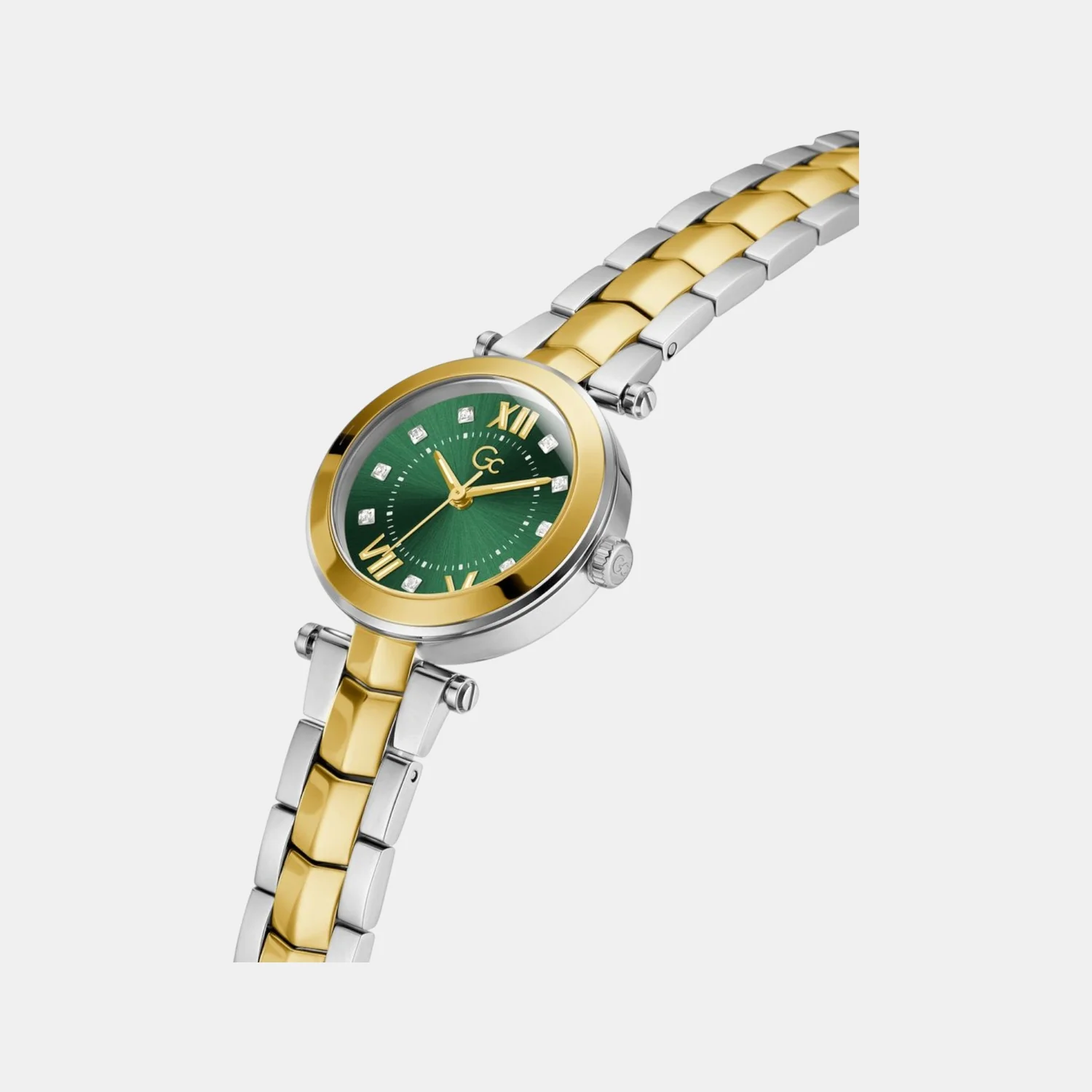 Gc Illusion Women Quartz Green Dial Analog Stainless Steel Watch Y93007L9 - Image 4