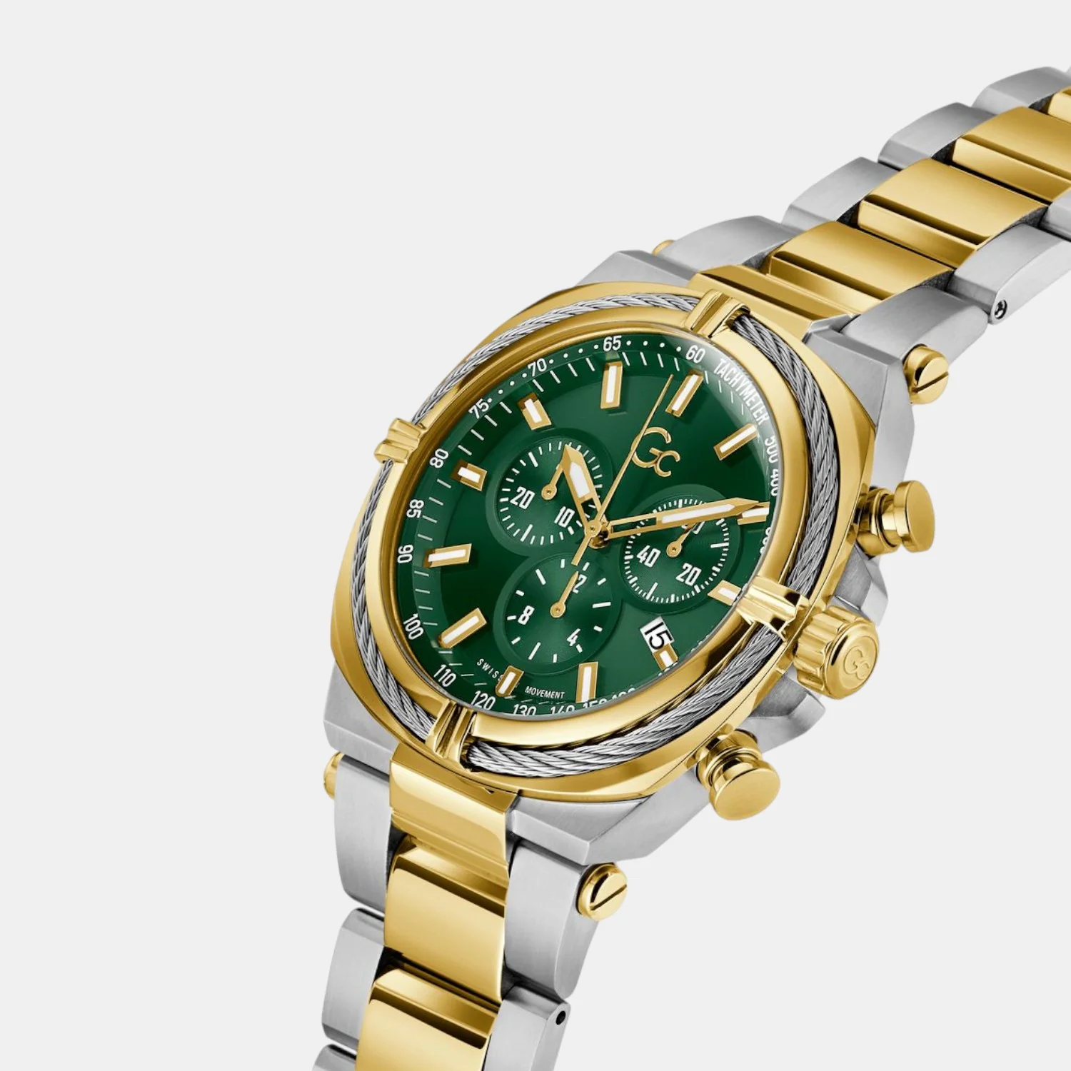 Iron Class Men Quartz Green Dial Chronograph Stainless Steel Watch Z32005G9 - Image 5