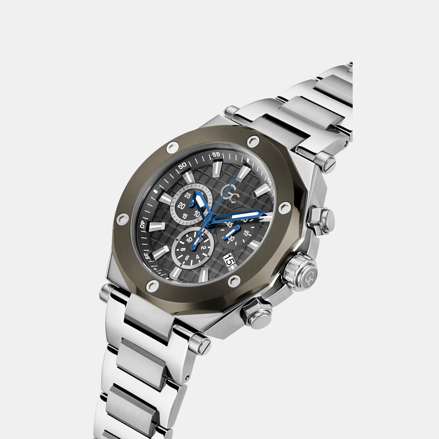 Legacy Men Quartz Grey Dial Chronograph Stainless Steel Watch Z18002G5MF - Image 5