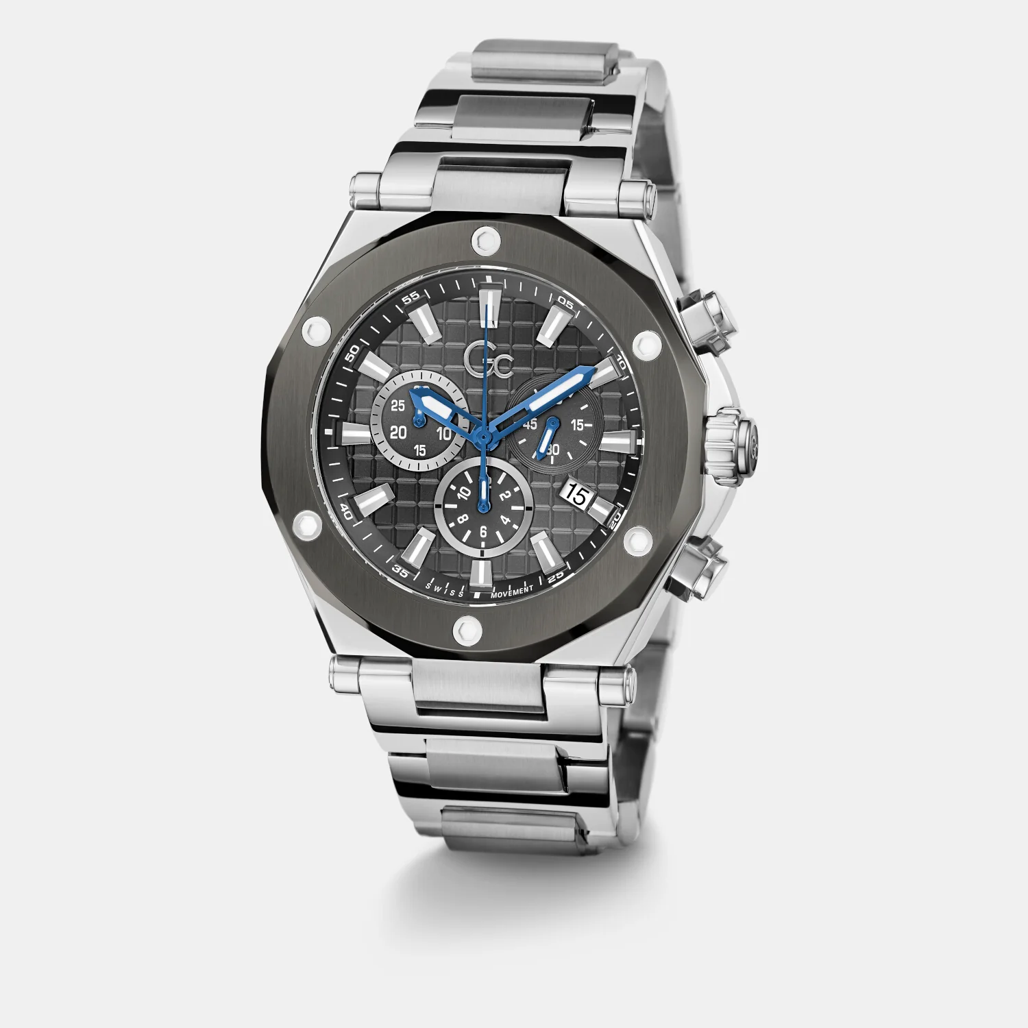 Legacy Men Quartz Grey Dial Chronograph Stainless Steel Watch Z18002G5MF - Image 6