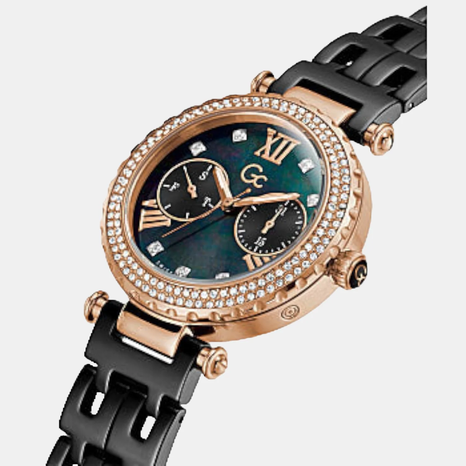 PrimeChic Women Quartz Black Dial Analog Stainless Steel Watch Y71007L2MF - Image 4