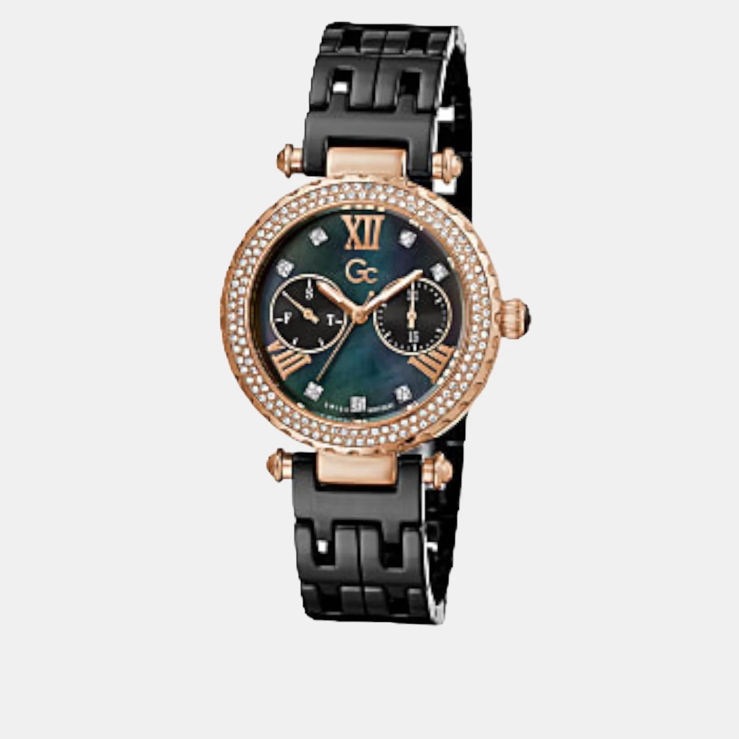 PrimeChic Women Quartz Black Dial Analog Stainless Steel Watch Y71007L2MF - Image 5