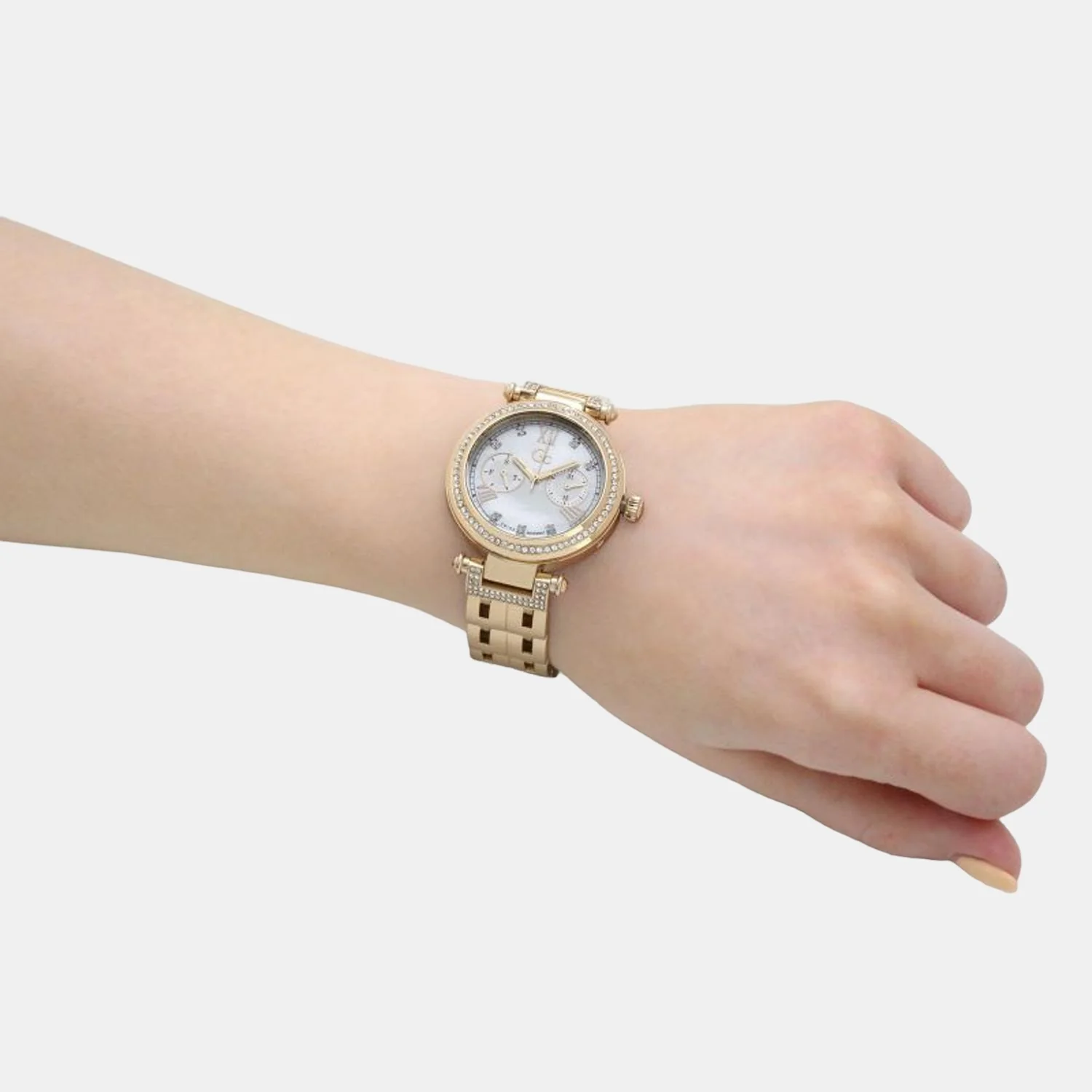 PrimeChic Women Quartz White Dial Analog Stainless Steel Watch Y78002L1MF - Image 4