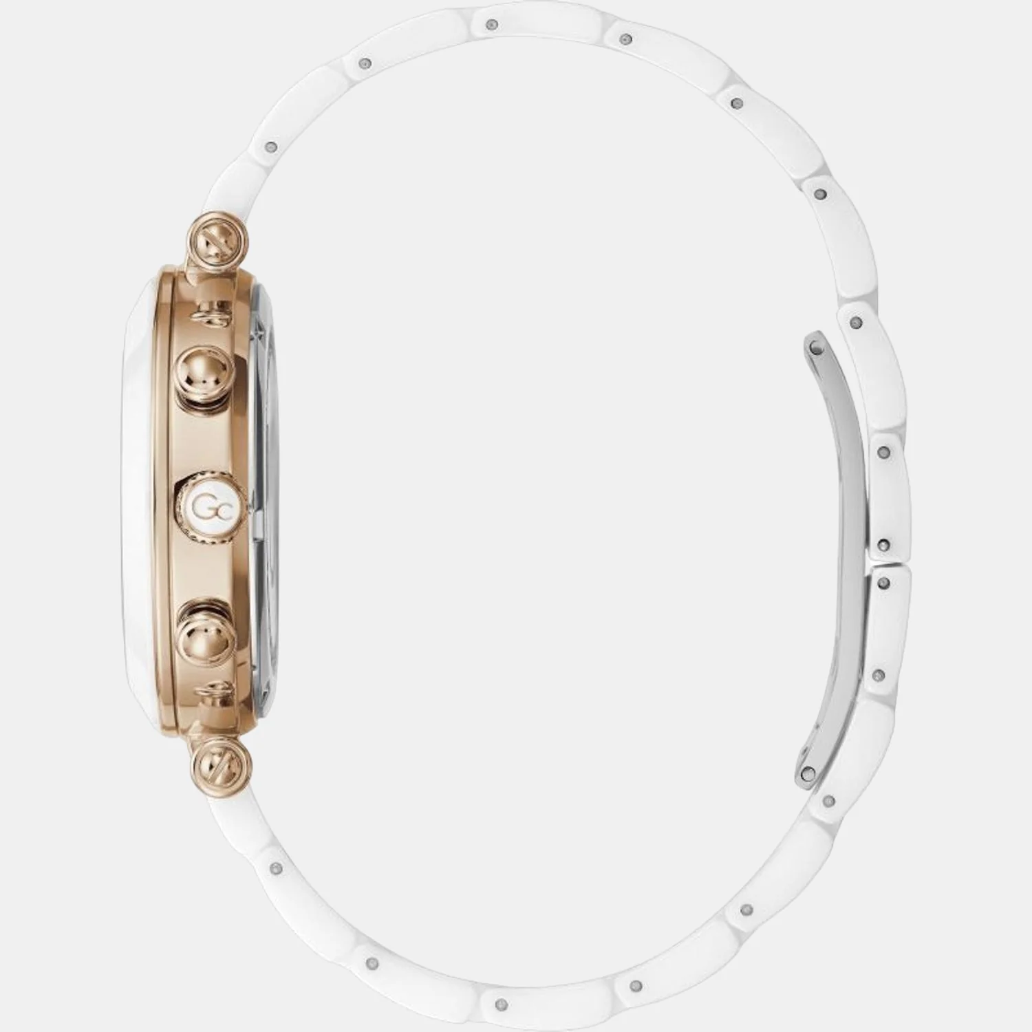 PrimeChic Women Quartz White Dial Chronograph Ceramic Watch Y65001L1MF - Image 3