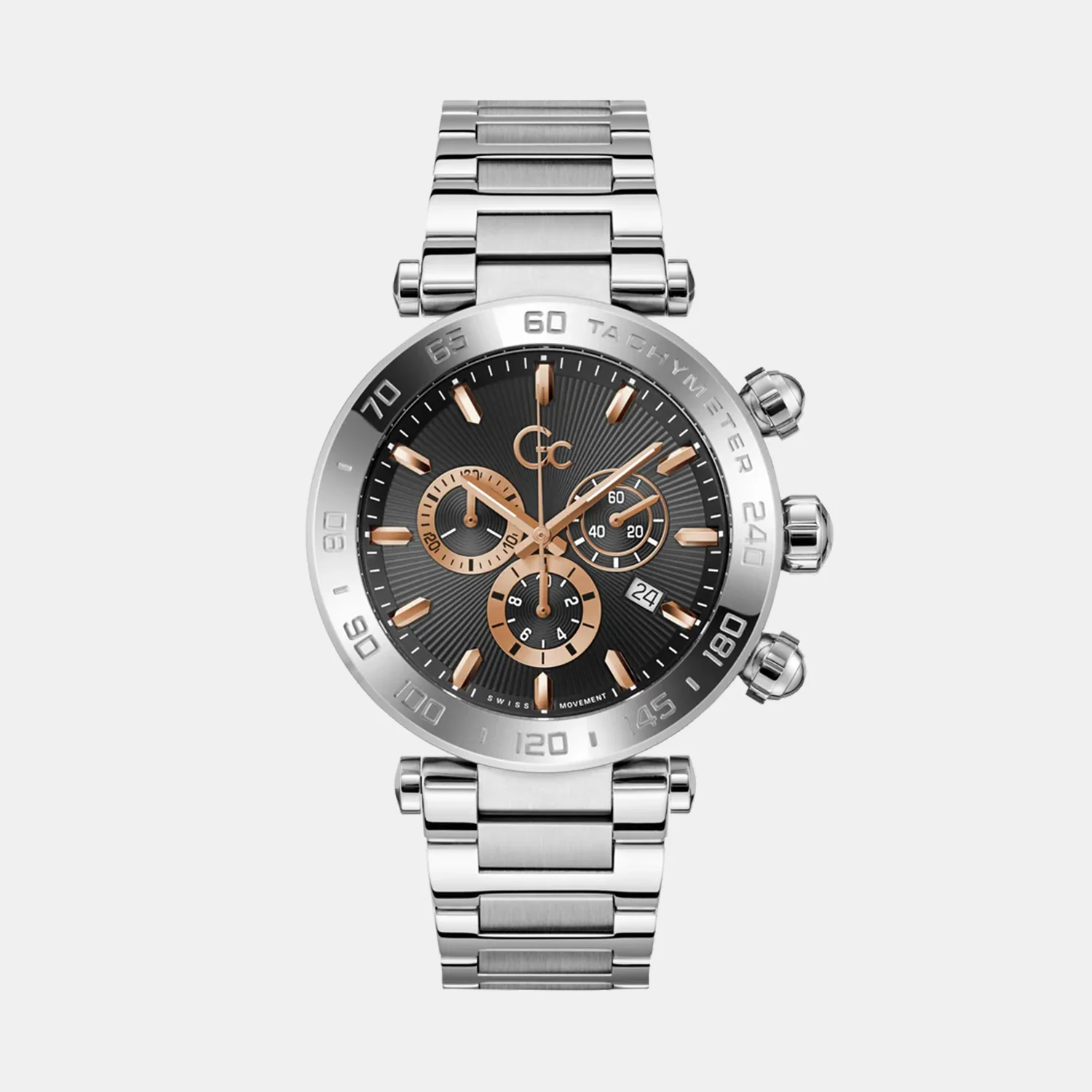 Select Quartz Men Quartz Black Dial Chronograph Stainless Steel Watch Z50001G7MF