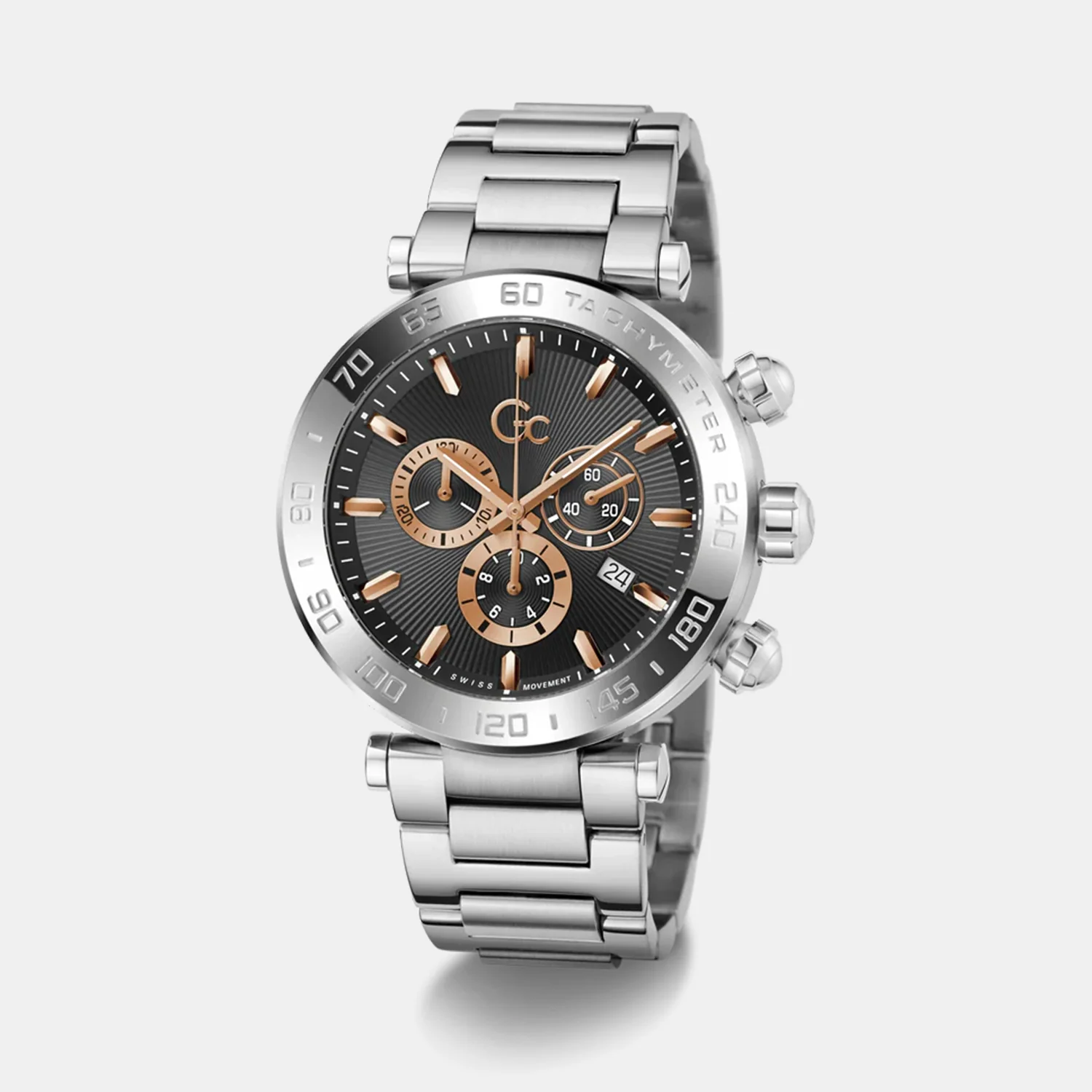 Select Quartz Men Quartz Black Dial Chronograph Stainless Steel Watch Z50001G7MF - Image 2