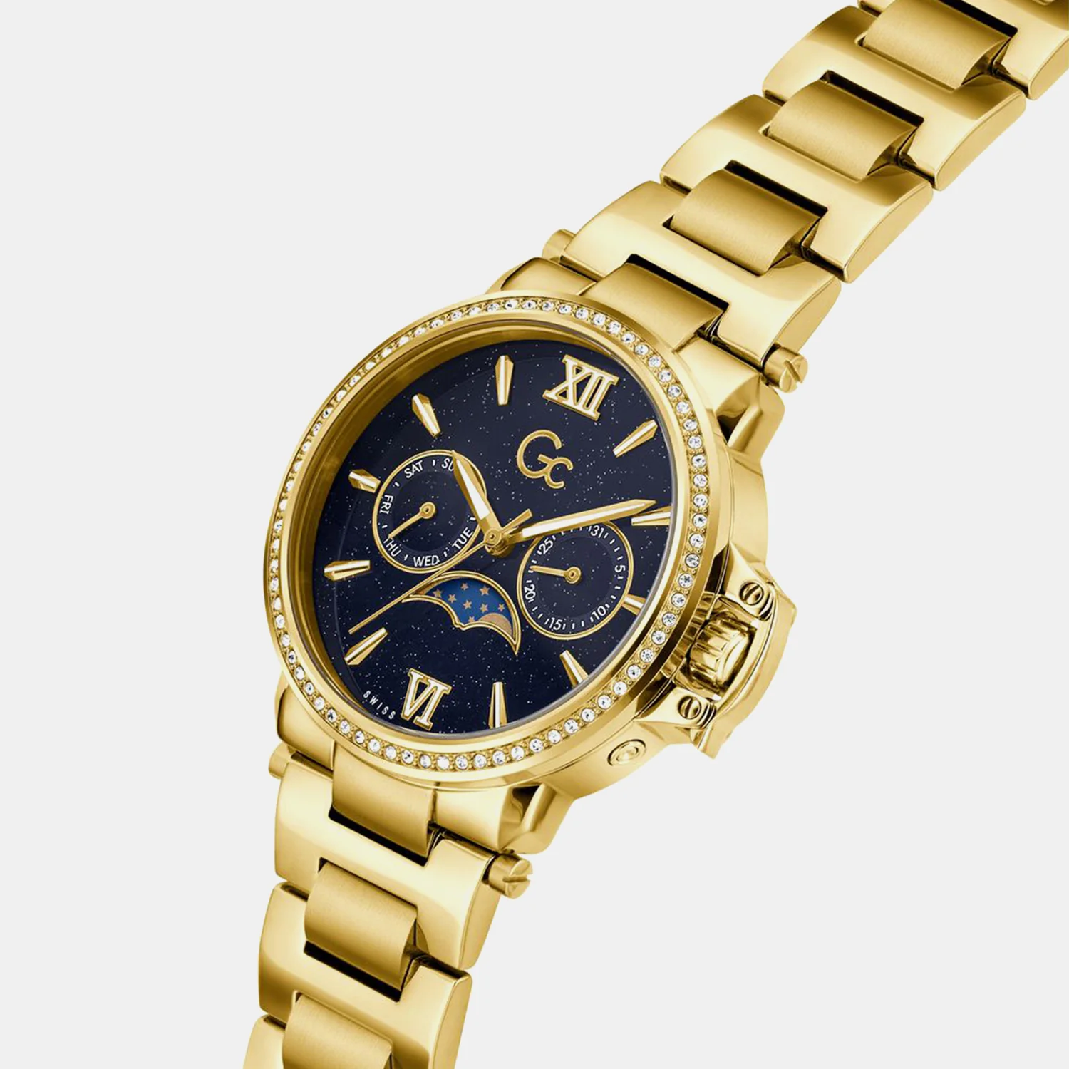 Sportchic Women Quartz Blue Dial Analog Stainless Steel Watch Z69004L7 - Image 4