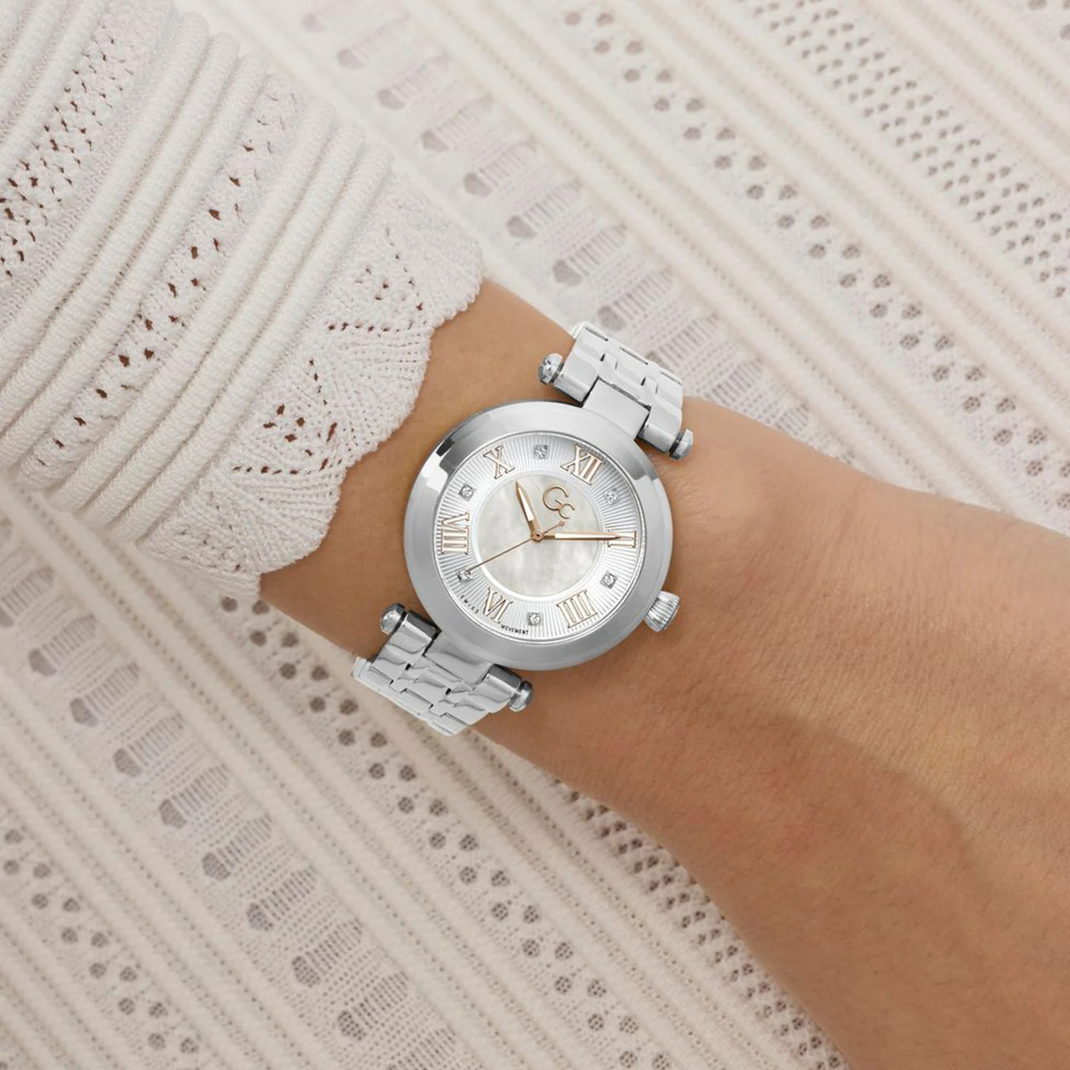 Sportchic Women Quartz White Dial Analog Stainless Steel Watch Z63001L1 - Image 3