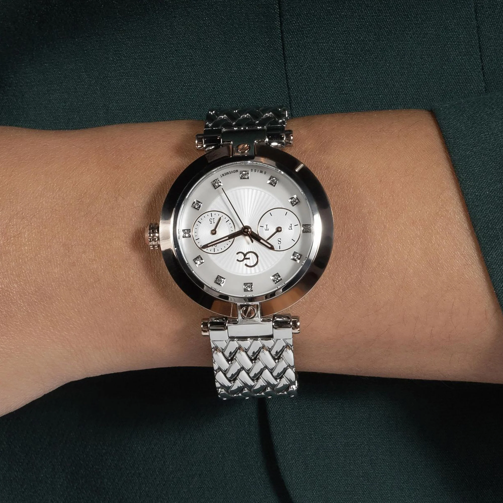 Vogue Women Quartz White Dial Multi-Function Stainless Steel Watch Z21006L1MF - Image 9