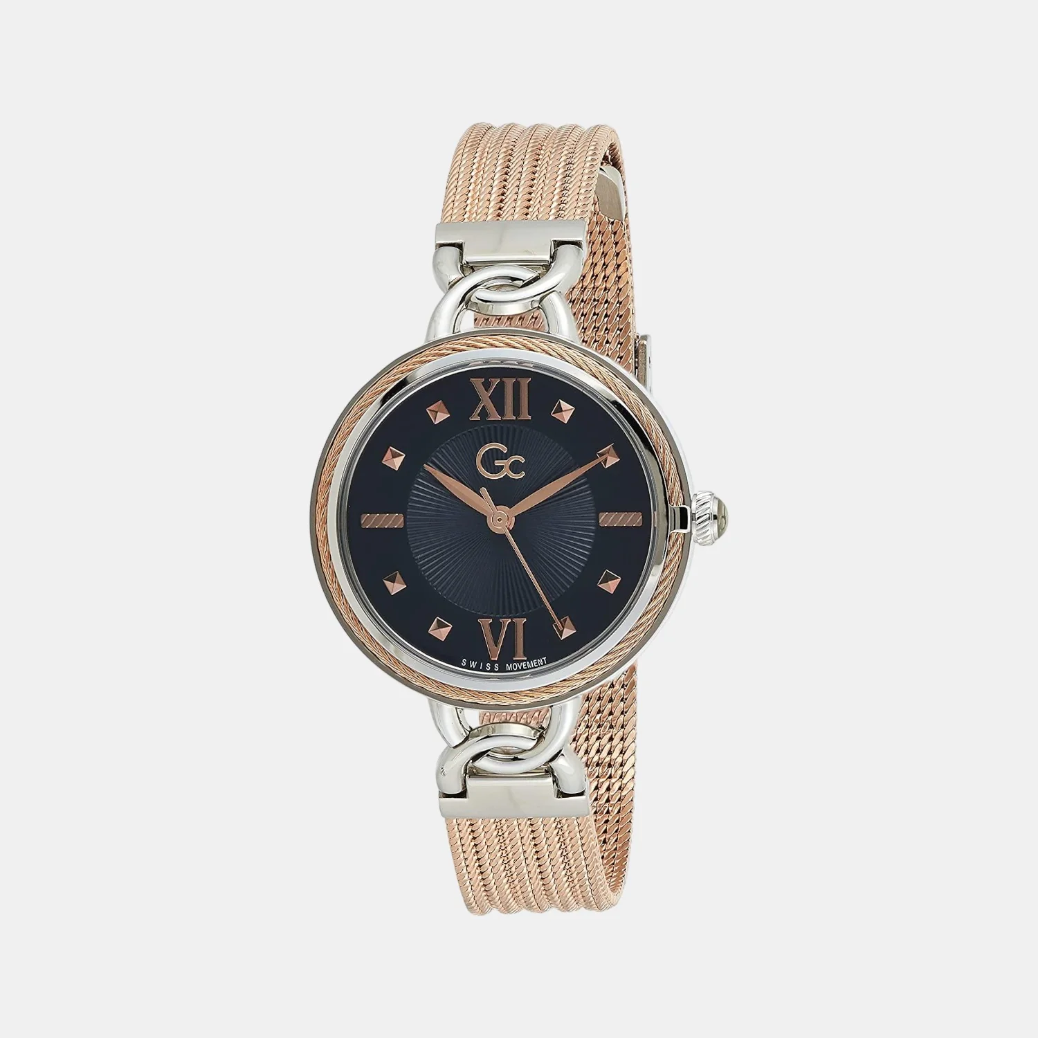 Women Quartz Black Dial Analog Stainless Steel Watch Y67002L7MF