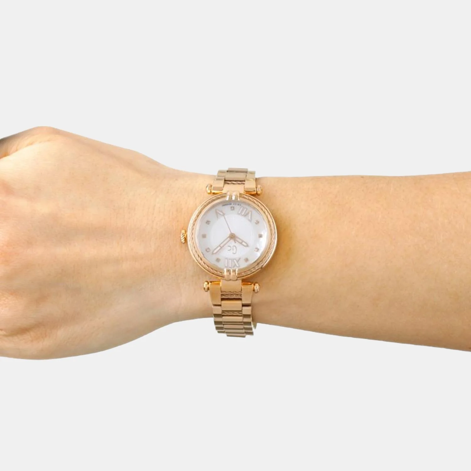 Women Quartz White Dial Analog Stainless Steel Watch Y18114L1 - Image 2
