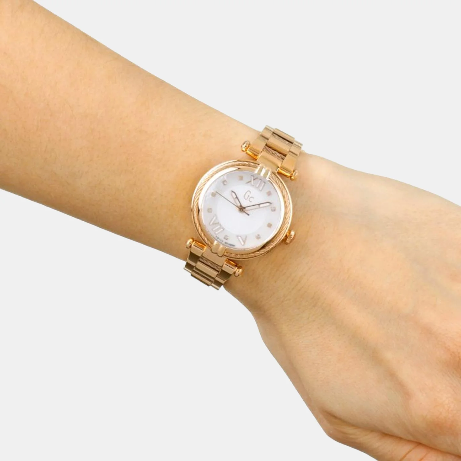 Women Quartz White Dial Analog Stainless Steel Watch Y18114L1 - Image 3