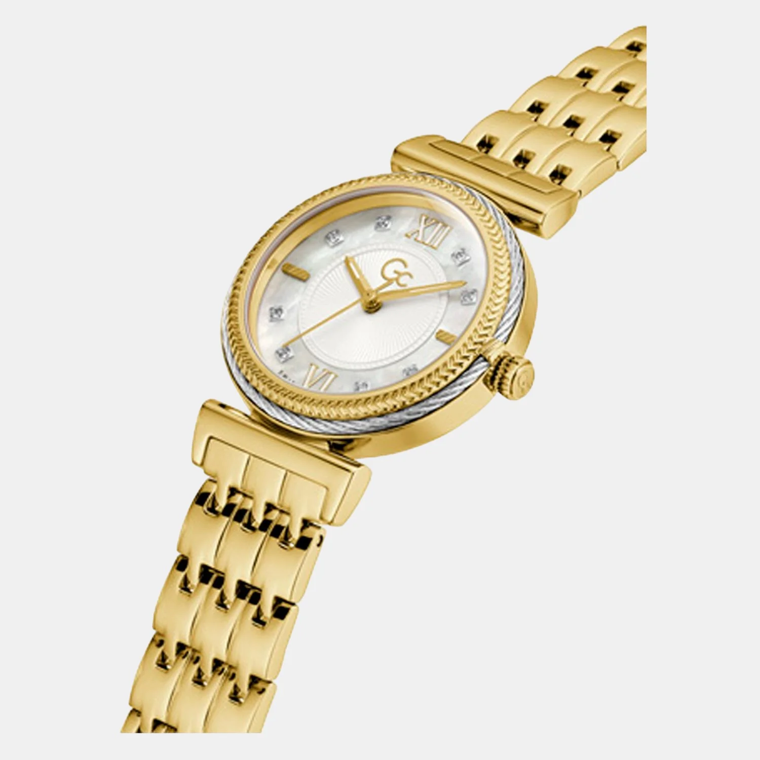 Women Quartz White Dial Analog Stainless Steel Watch Y88003L1MF - Image 4