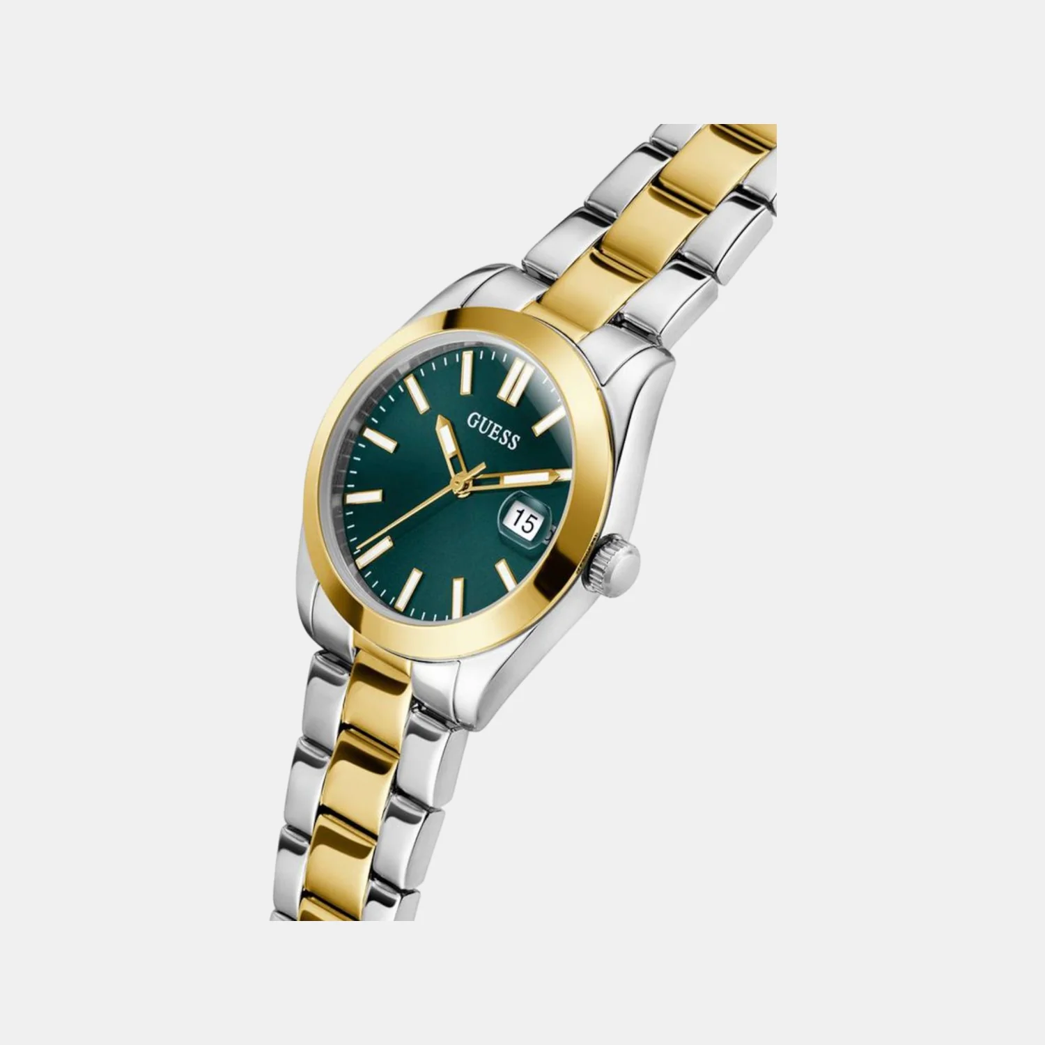 Alice Women Quartz Green Dial Analog Recycled Steel Watch GW0934L3 - Image 3