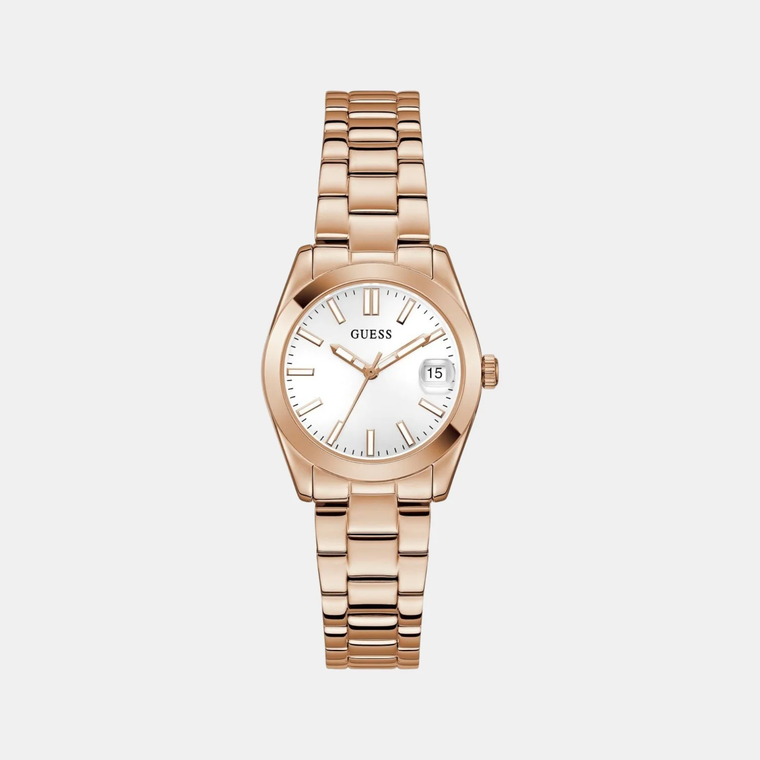 Alice Women Quartz White Dial Analog Recycled Steel Watch GW0934L4