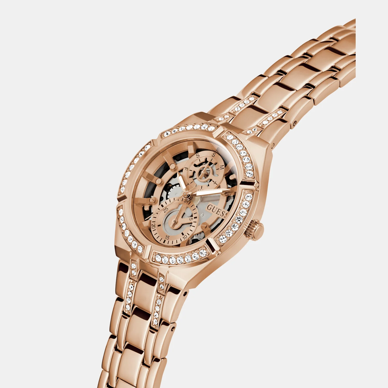 Allara Women Quartz Rose Gold Dial Analog Stainless Steel Watch GW0604L3 - Image 4