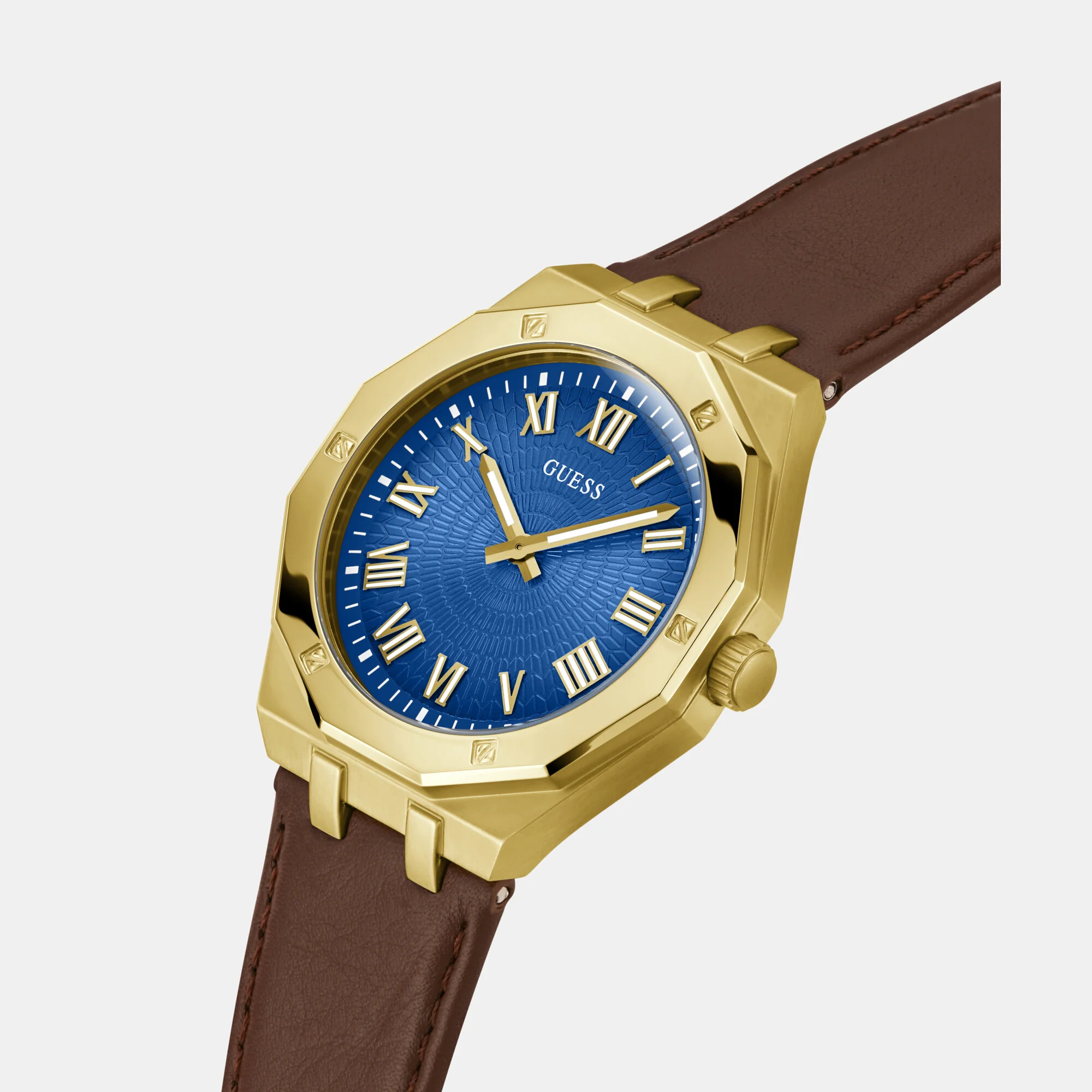 Asset Men Quartz Blue Dial Analog Leather Watch GW0663G2 - Image 3