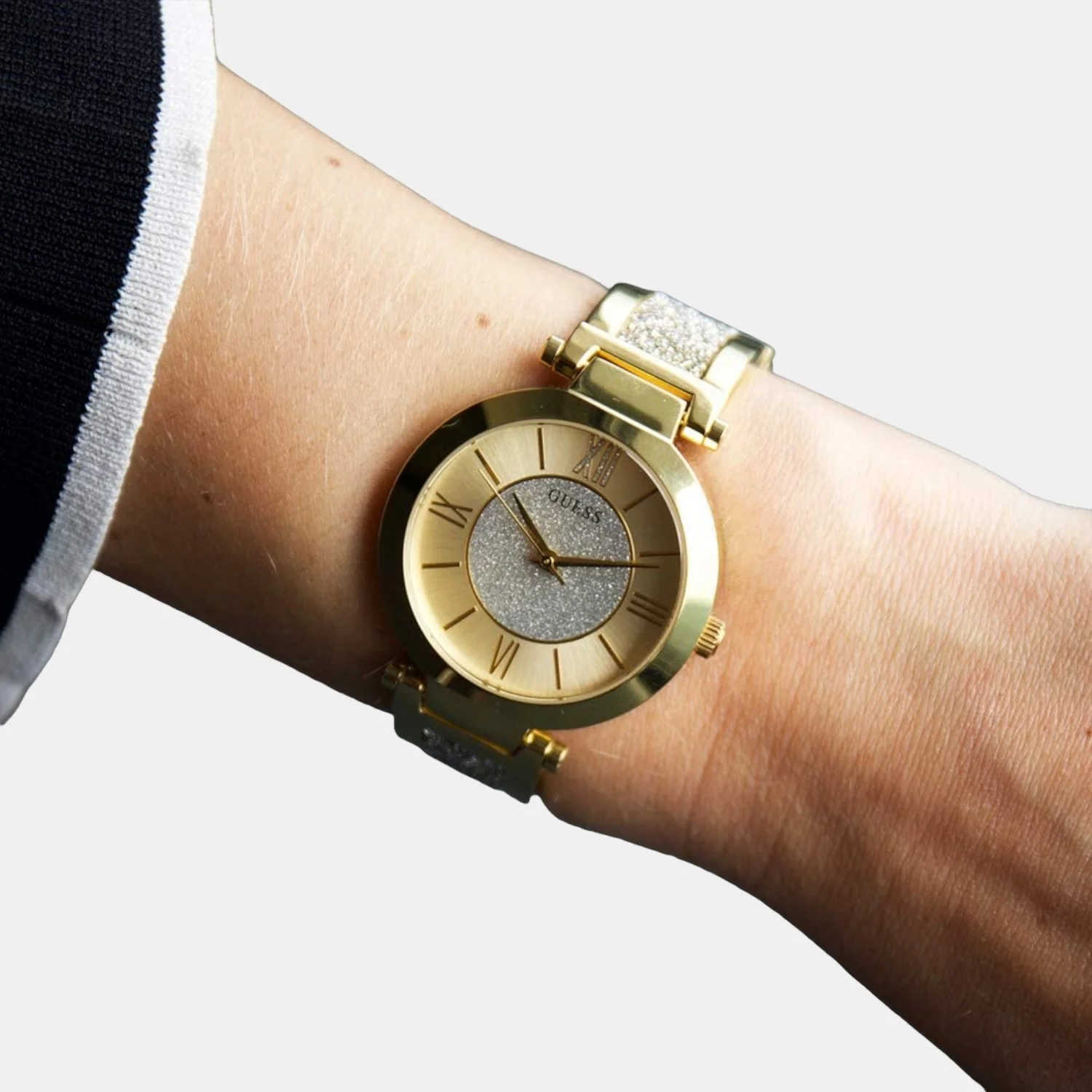 Aurora Women Quartz Gold Dial Analog Stainless Steel Watch W1288L2 - Image 4