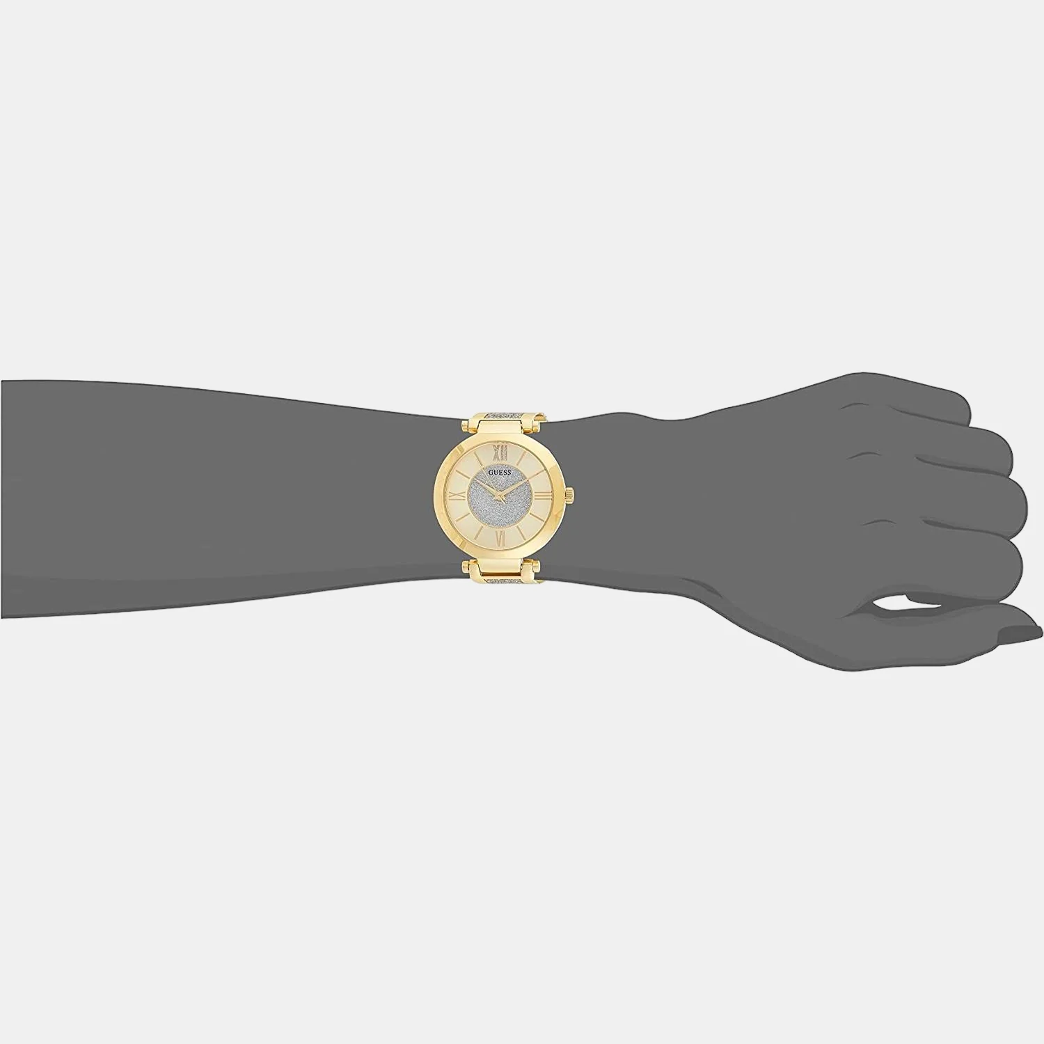 Aurora Women Quartz Gold Dial Analog Stainless Steel Watch W1288L2 - Image 6