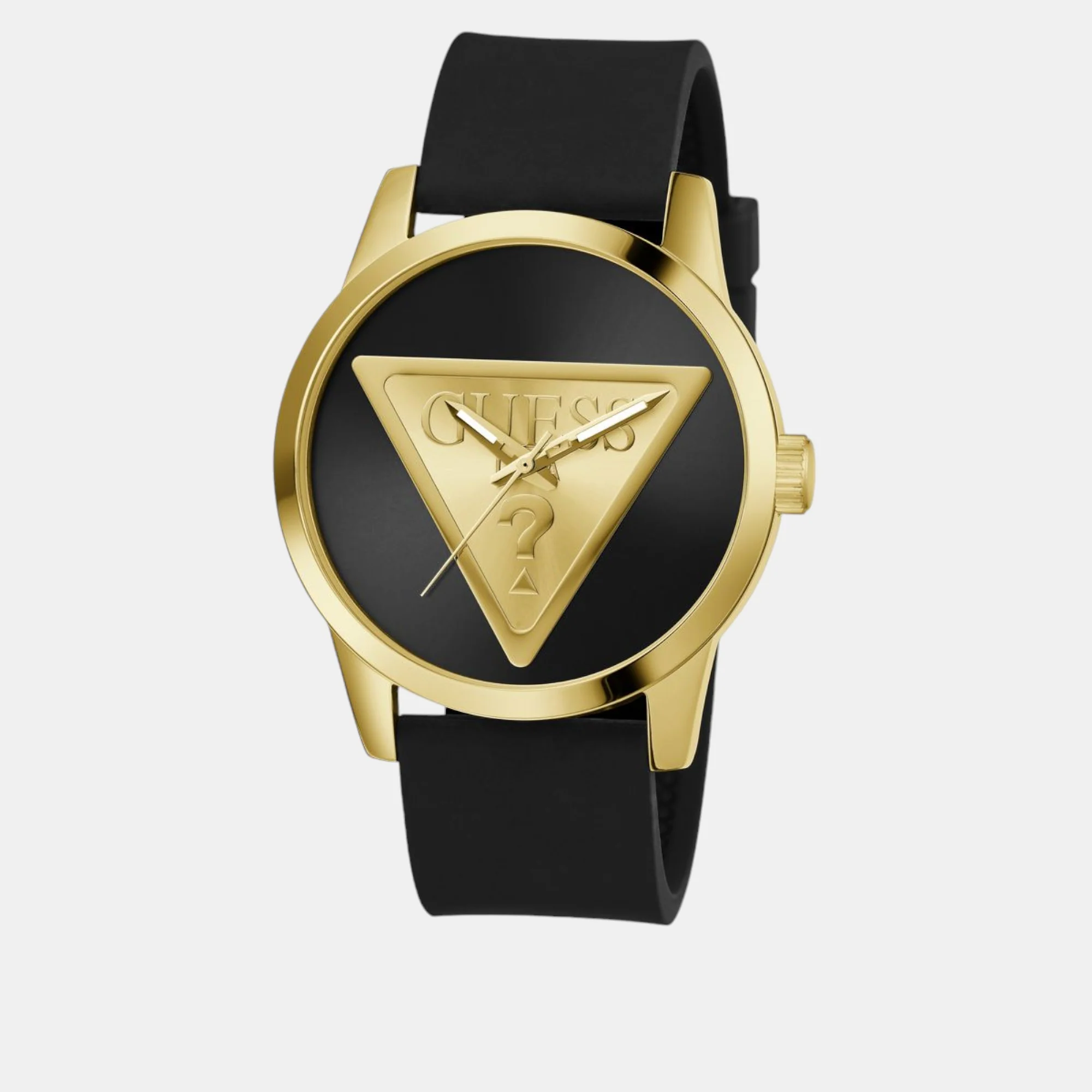 Badge Men Quartz Black Dial Analog Silicone Watch GW0781G4 - Image 3